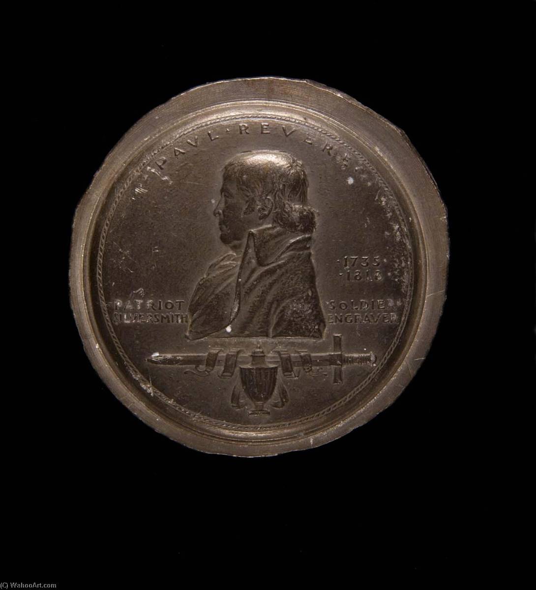 WikiOO.org - אנציקלופדיה לאמנויות יפות - ציור, יצירות אמנות Anthony De Francisci - Paul Revere Sesquicentennial Medal (reverse)