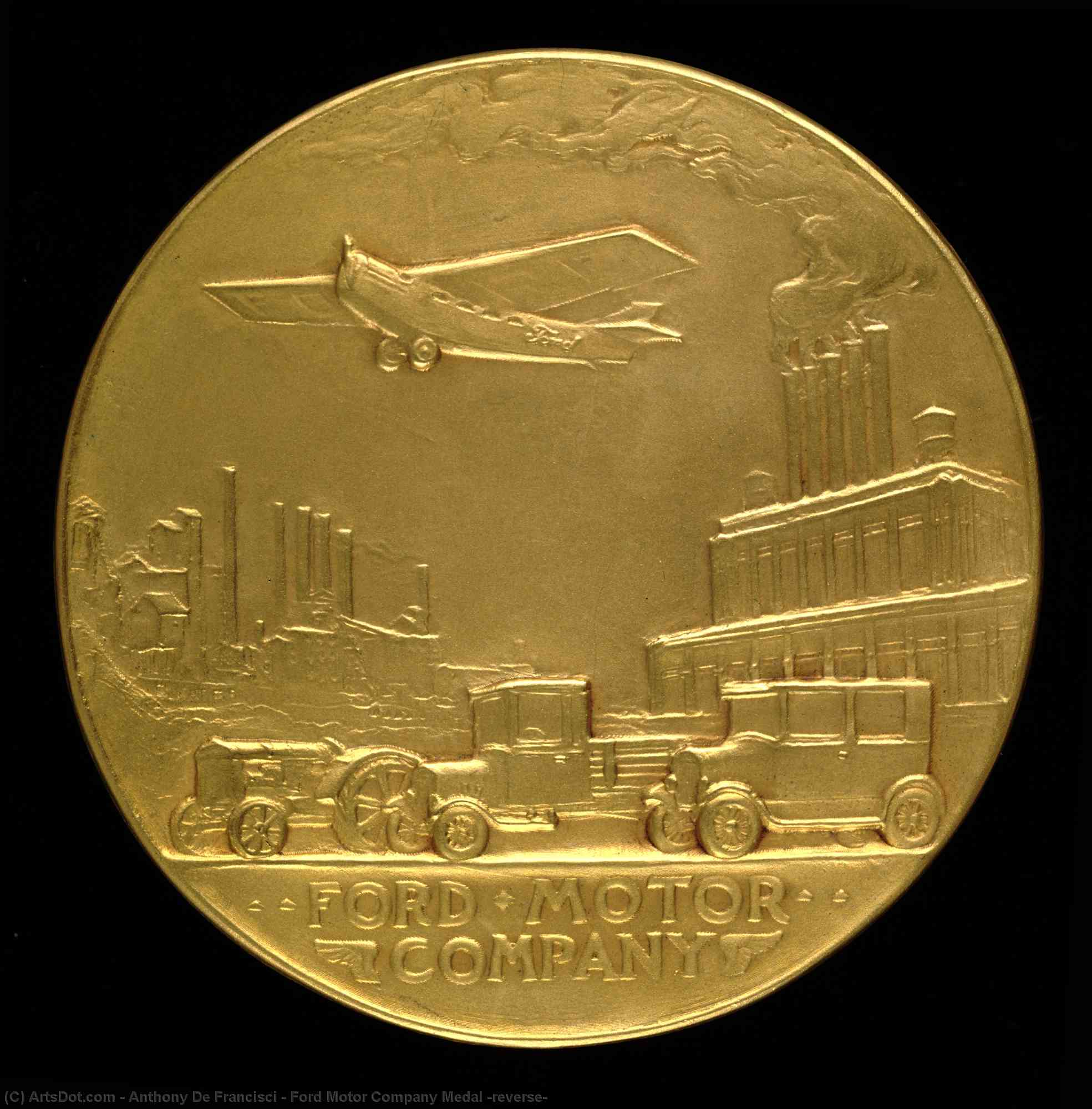 WikiOO.org - Encyclopedia of Fine Arts - Maalaus, taideteos Anthony De Francisci - Ford Motor Company Medal (reverse)