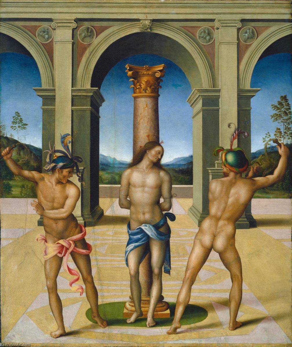 Wikioo.org – L'Enciclopedia delle Belle Arti - Pittura, Opere di Il Bacchiacca - La Flagellazione di Cristo