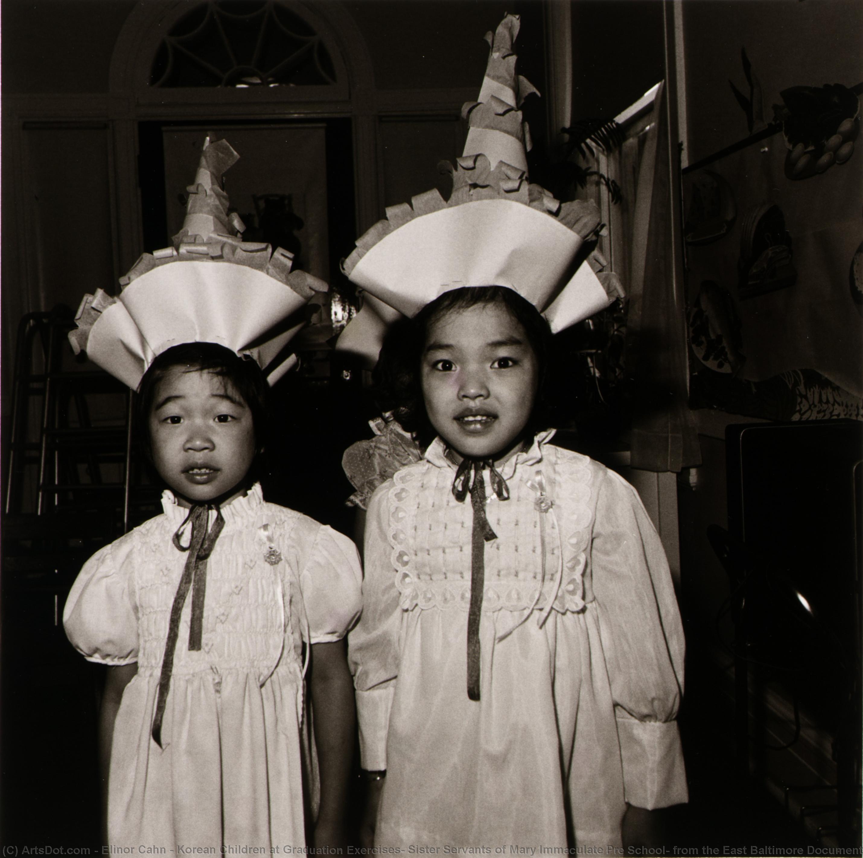 WikiOO.org - Enciclopedia of Fine Arts - Pictura, lucrări de artă Elinor Cahn - Korean Children at Graduation Exercises, Sister Servants of Mary Immaculate Pre School, from the East Baltimore Documentary Survey Project
