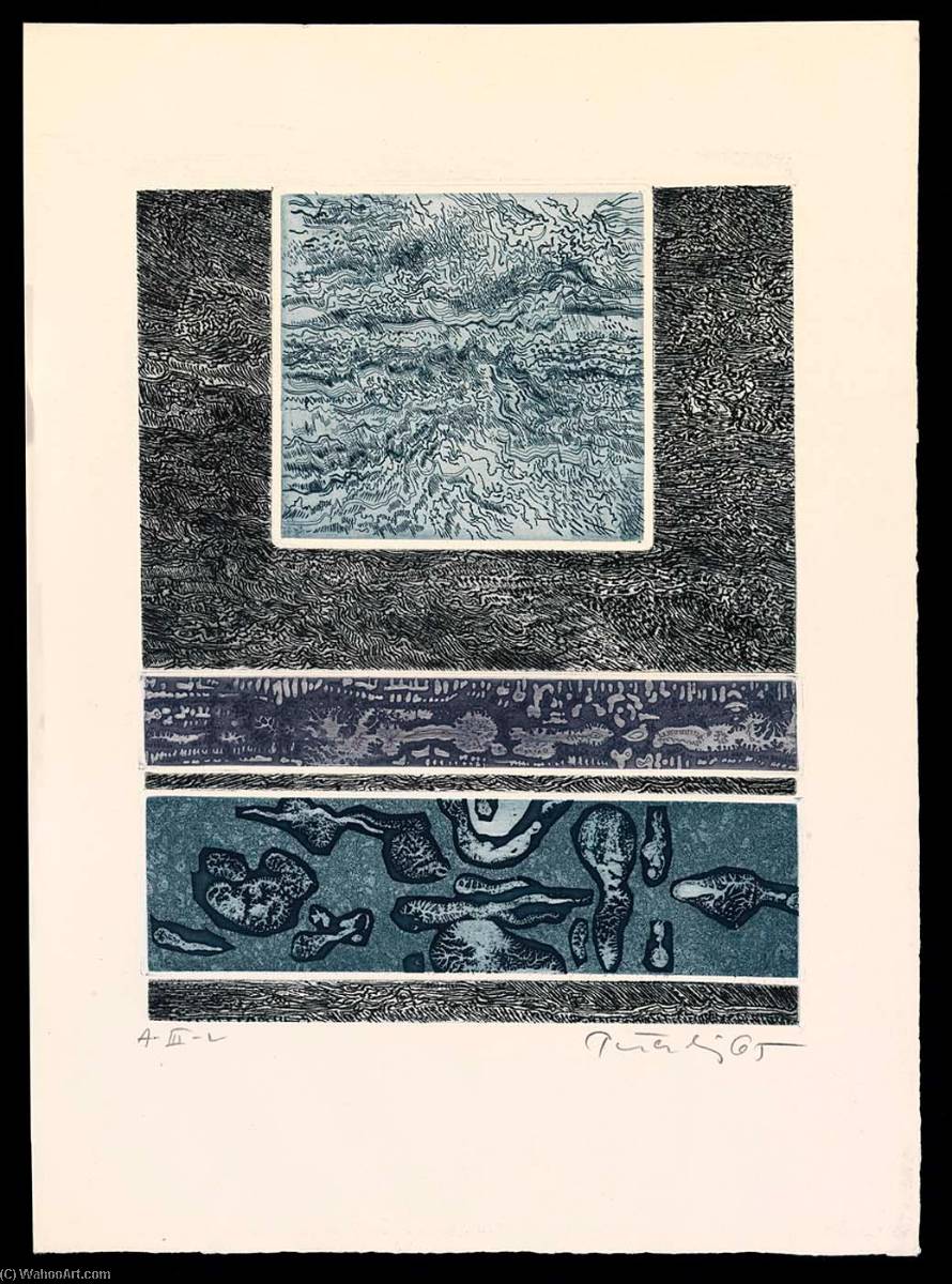 WikiOO.org - Encyclopedia of Fine Arts - Lukisan, Artwork Gabor Peterdi - A Genesis, from the portfolio A Genesis