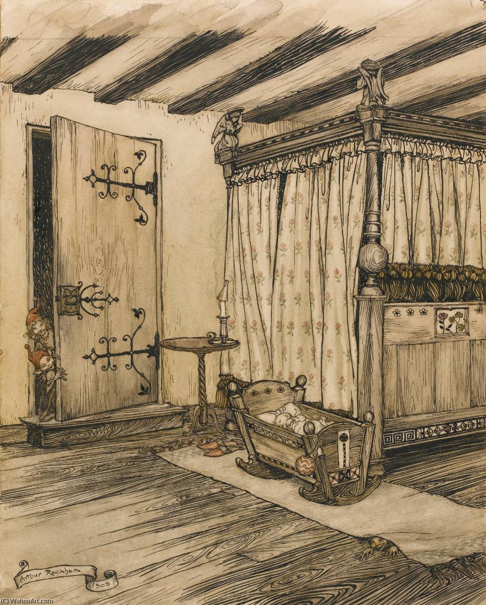 WikiOO.org - אנציקלופדיה לאמנויות יפות - ציור, יצירות אמנות Arthur Rackham - 'tis almost fairy time