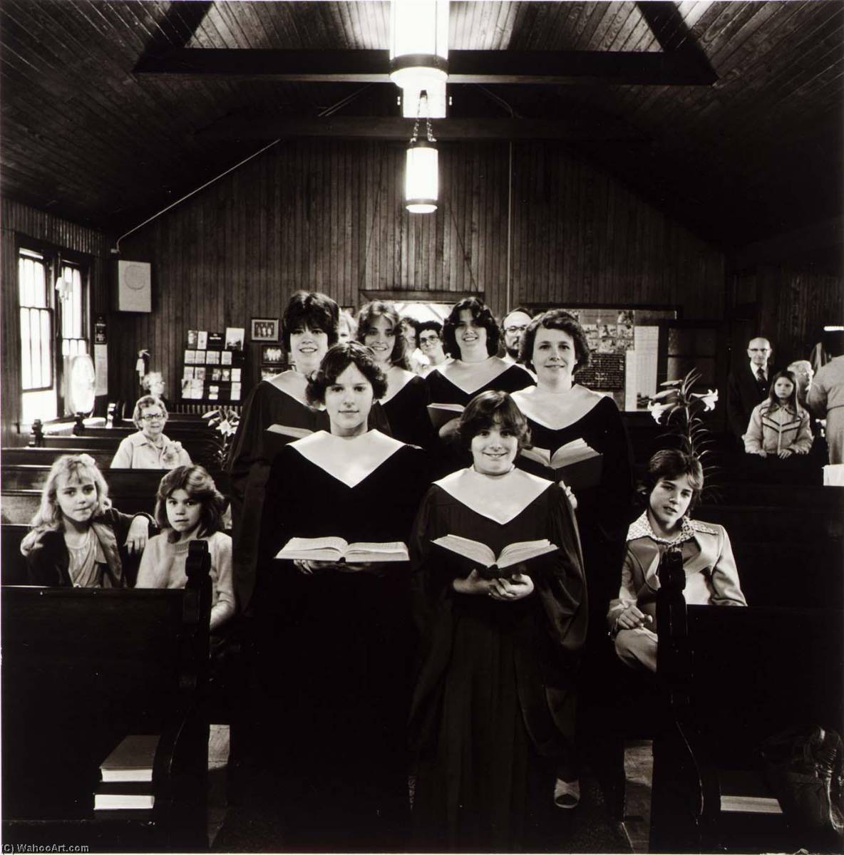 WikiOO.org - Encyclopedia of Fine Arts - Lukisan, Artwork Joan Clark Netherwood - Choir of the United Methodist Church, from the East Baltimore Documentary Survey Project