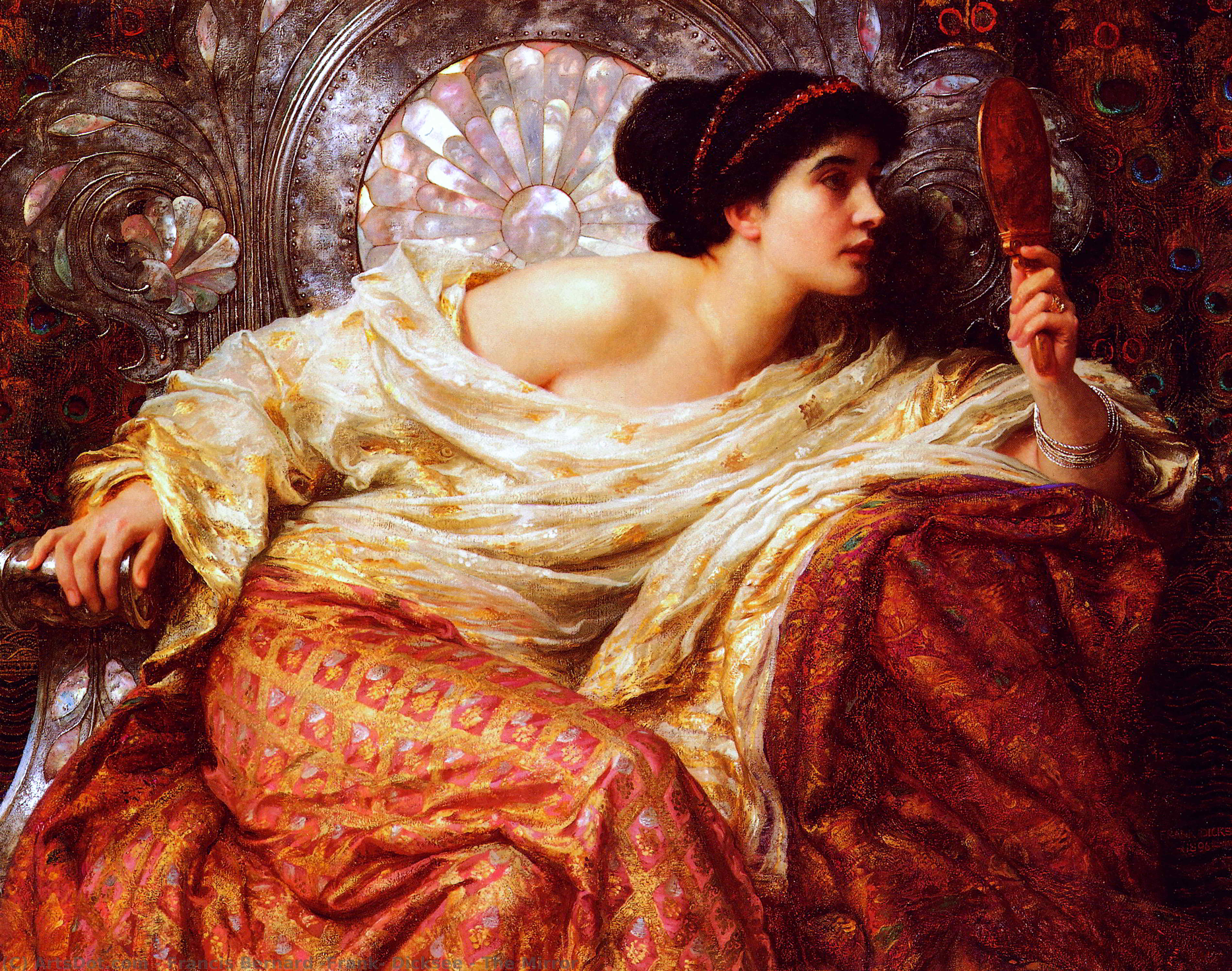 Wikioo.org – L'Enciclopedia delle Belle Arti - Pittura, Opere di Francis Bernard (Frank) Dicksee - il specchio