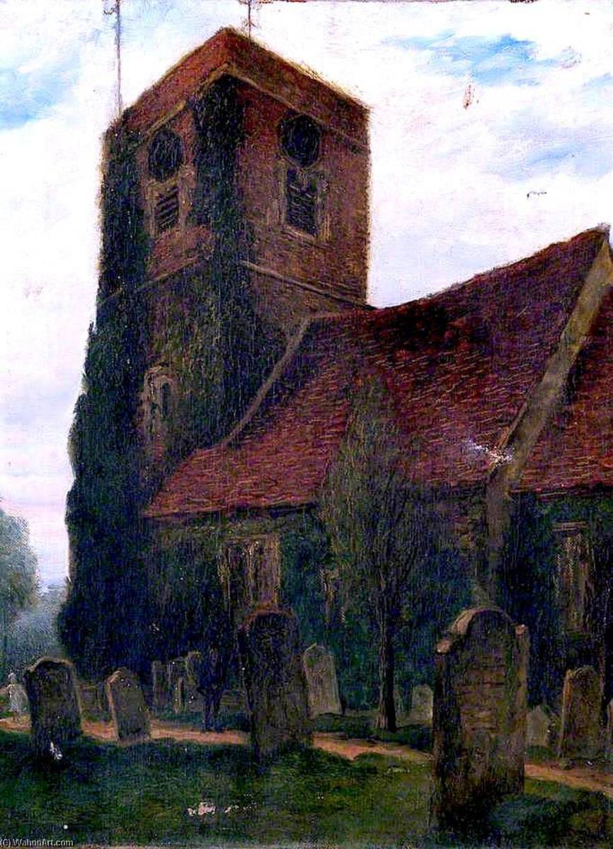 Wikioo.org - The Encyclopedia of Fine Arts - Painting, Artwork by William Freeman - Malden Church, Surrey