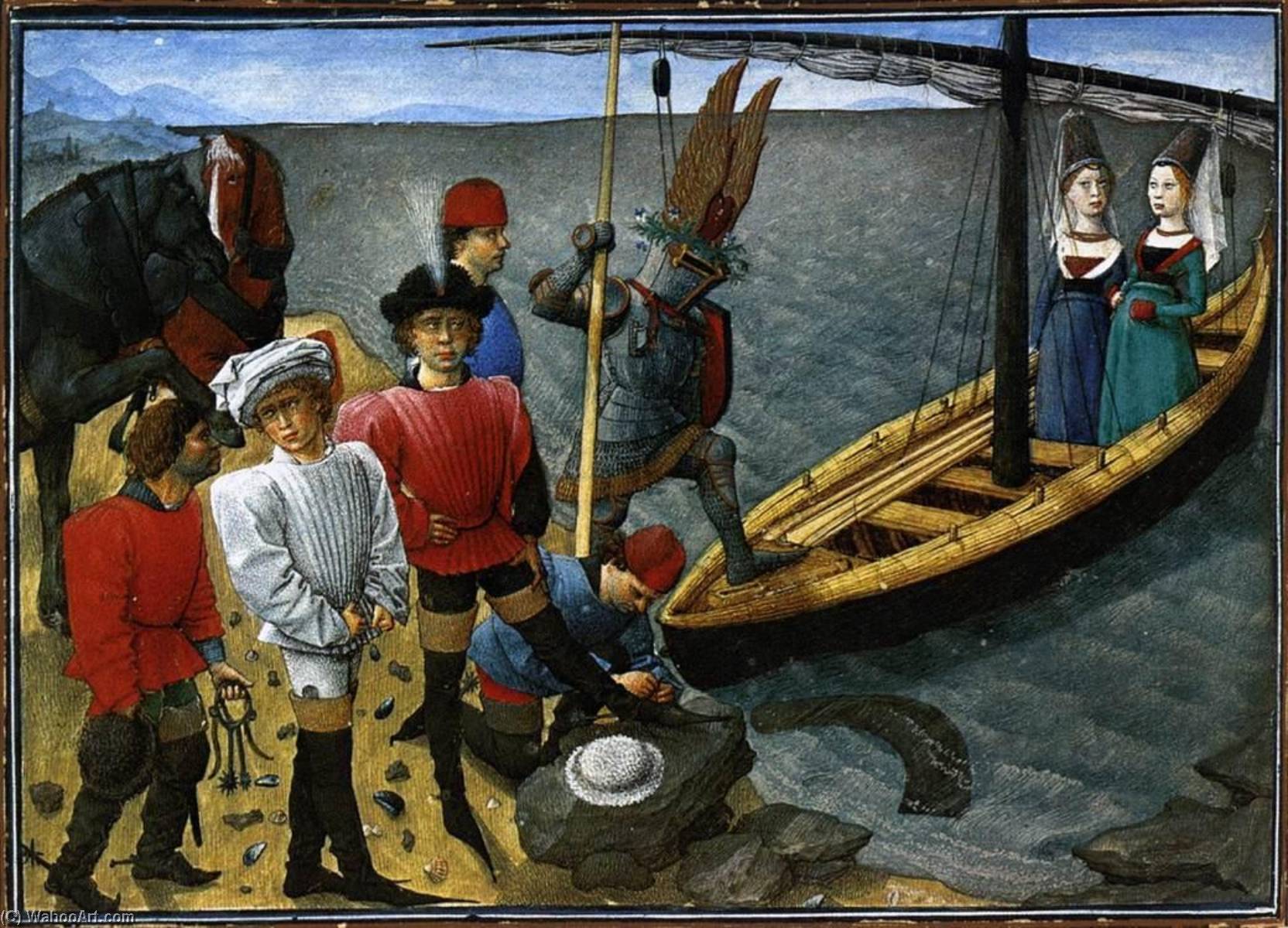 Wikioo.org - The Encyclopedia of Fine Arts - Painting, Artwork by Barthélemy D'eyck - René d'Anjou Livre du cuer d'amours espris