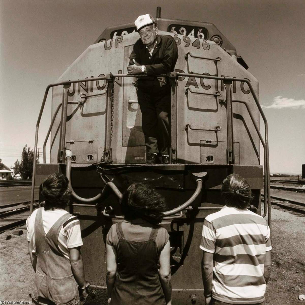 WikiOO.org - Enciclopedia of Fine Arts - Pictura, lucrări de artă Penny Diane Wolin - Green River Railroader, form the Wyoming Documentary Survey Project