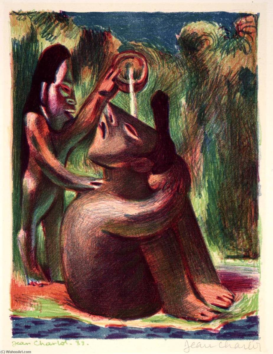 WikiOO.org - Encyclopedia of Fine Arts - Maalaus, taideteos Jean Charlot - Bathers