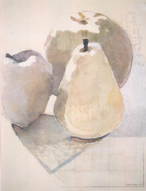 Wikioo.org – L'Encyclopédie des Beaux Arts - Peinture, Oeuvre de Joe Brainard - poires et pommes