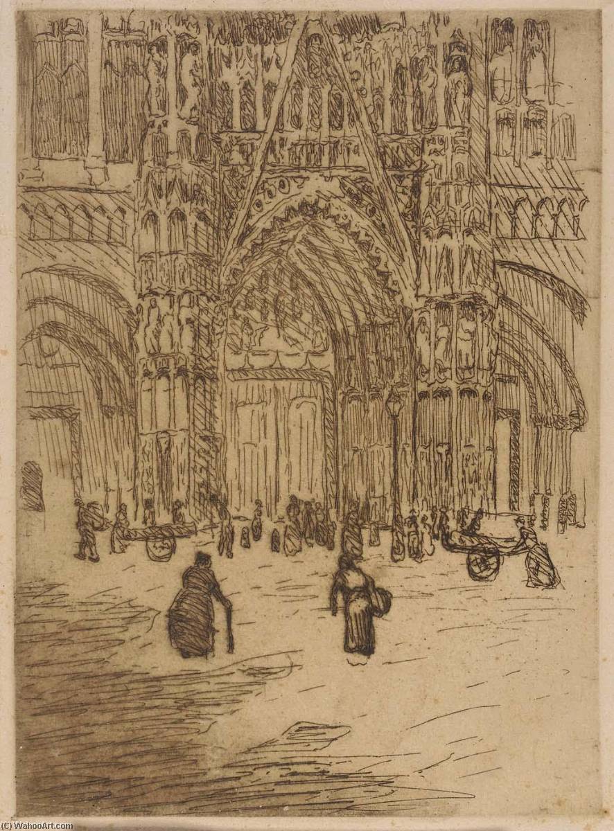 WikiOO.org - Encyclopedia of Fine Arts - Lukisan, Artwork Jerome Blum - The Cathedral Door