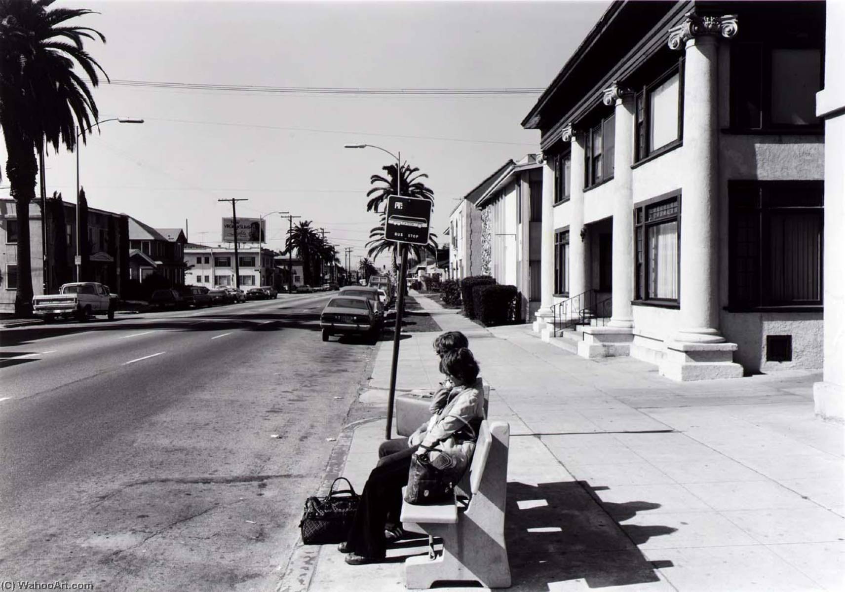 WikiOO.org - Enciclopedia of Fine Arts - Pictura, lucrări de artă Anthony Hernandez - Public Transit Areas, Olive Ave. and 7th St., Looking North, from the Long Beach Documentary Survey Project