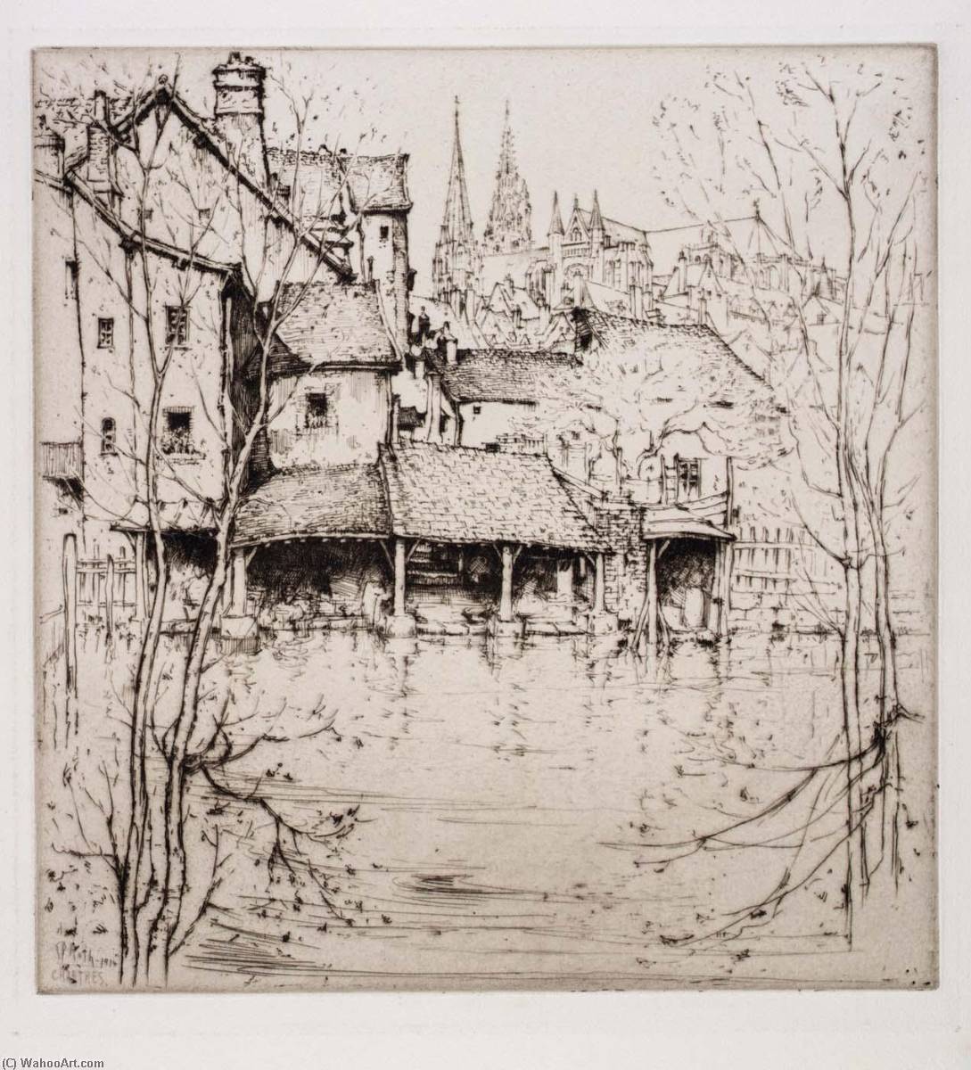 WikiOO.org - Enciclopedia of Fine Arts - Pictura, lucrări de artă Ernest D Roth - Chartres