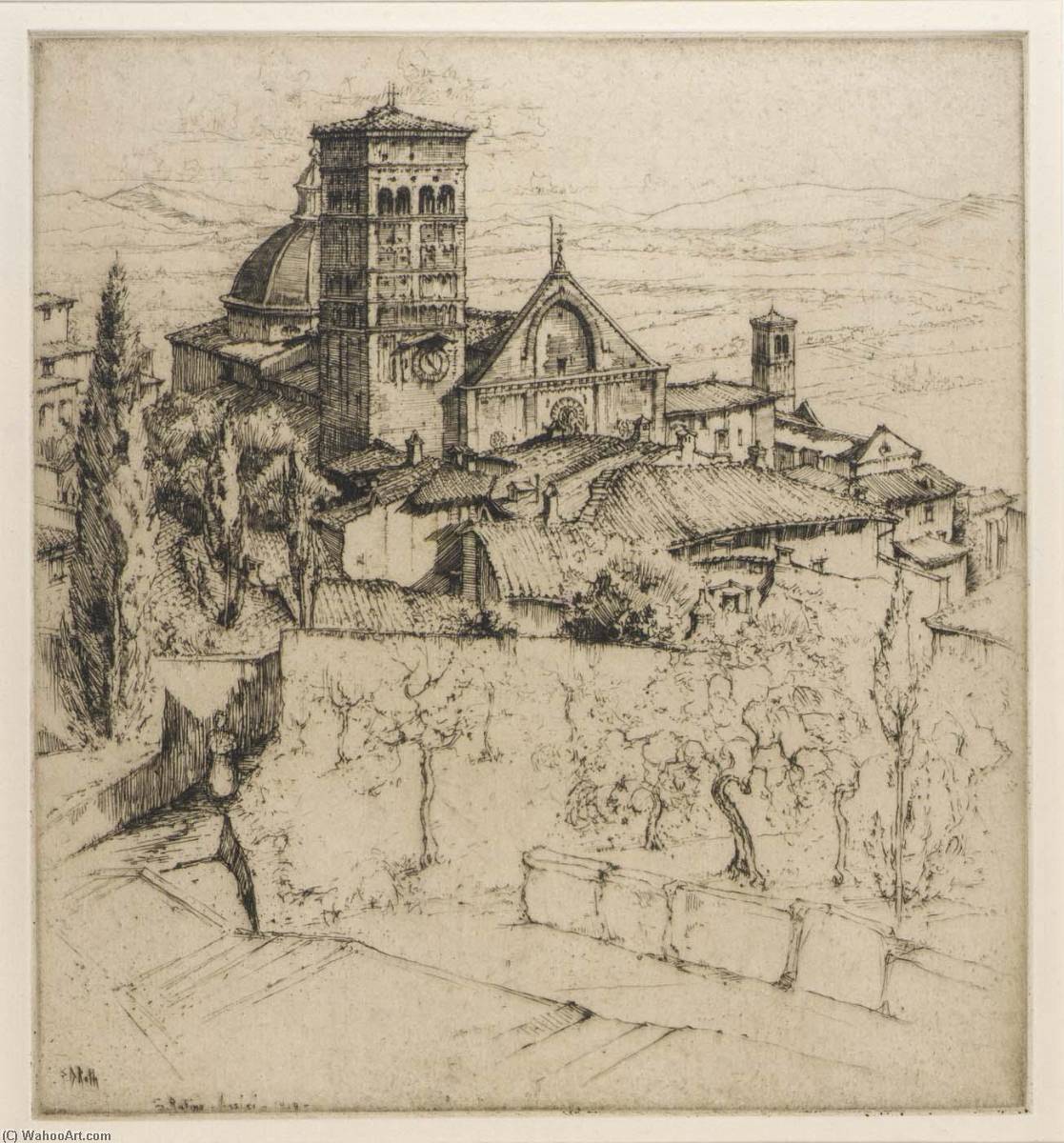WikiOO.org - Enciklopedija likovnih umjetnosti - Slikarstvo, umjetnička djela Ernest D Roth - San Rufino, Assisi