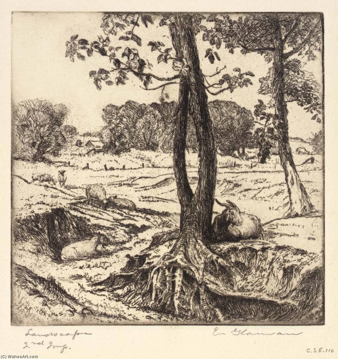 WikiOO.org - Encyclopedia of Fine Arts - Lukisan, Artwork Eugenie Fish Glaman - Landscape