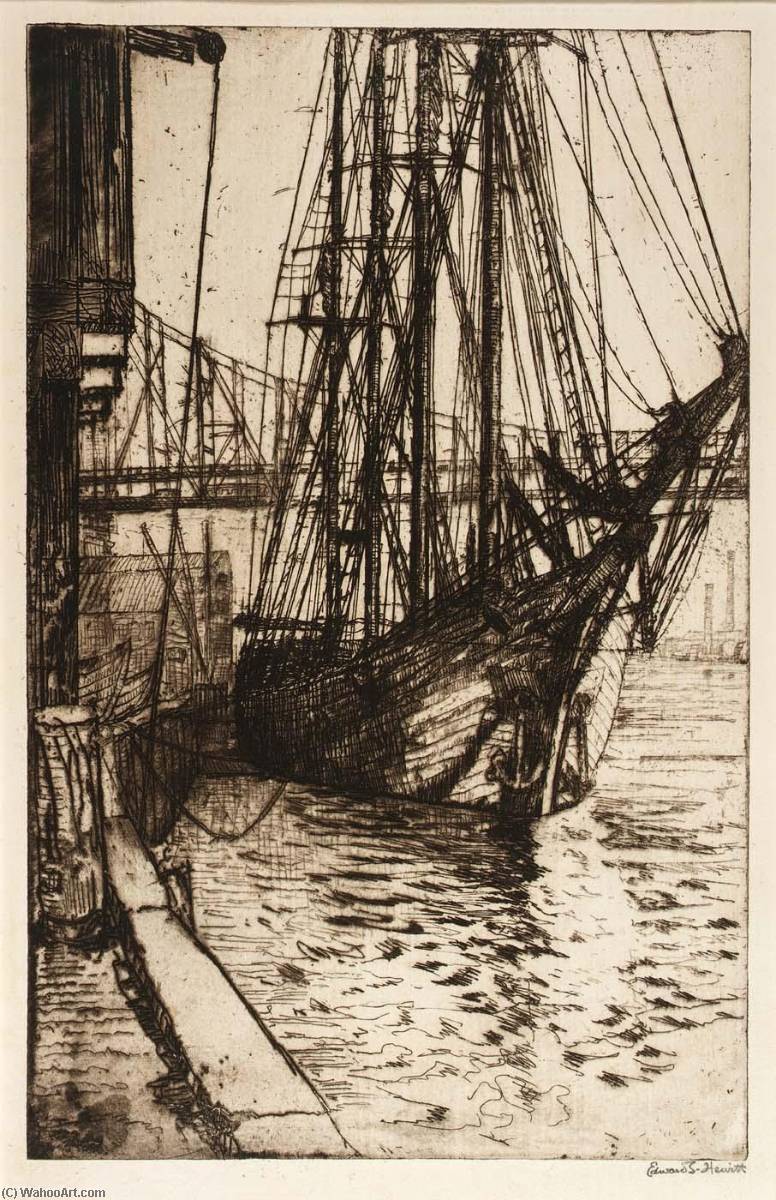 Wikioo.org - The Encyclopedia of Fine Arts - Painting, Artwork by Edward S Hewitt - The Ship