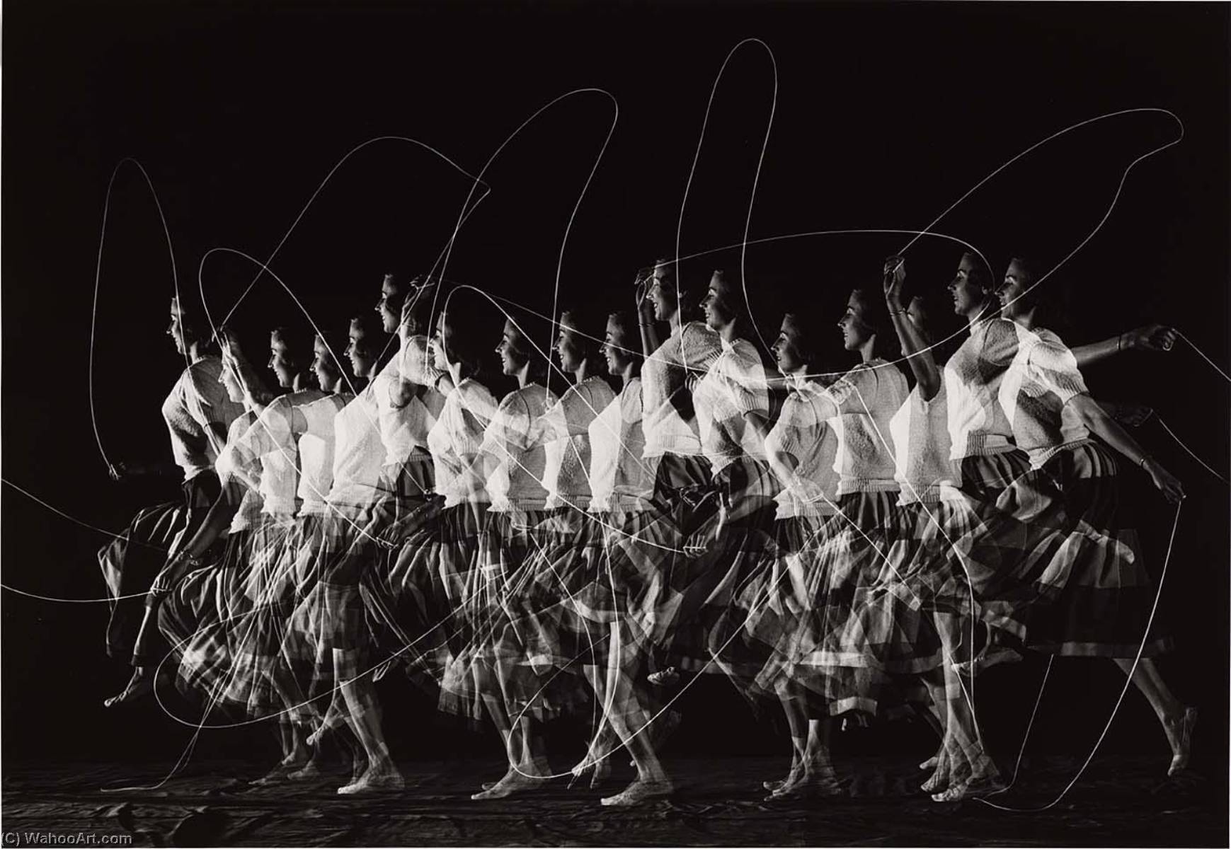 Wikioo.org - The Encyclopedia of Fine Arts - Painting, Artwork by Harold E Edgerton - Moving Skip Rope