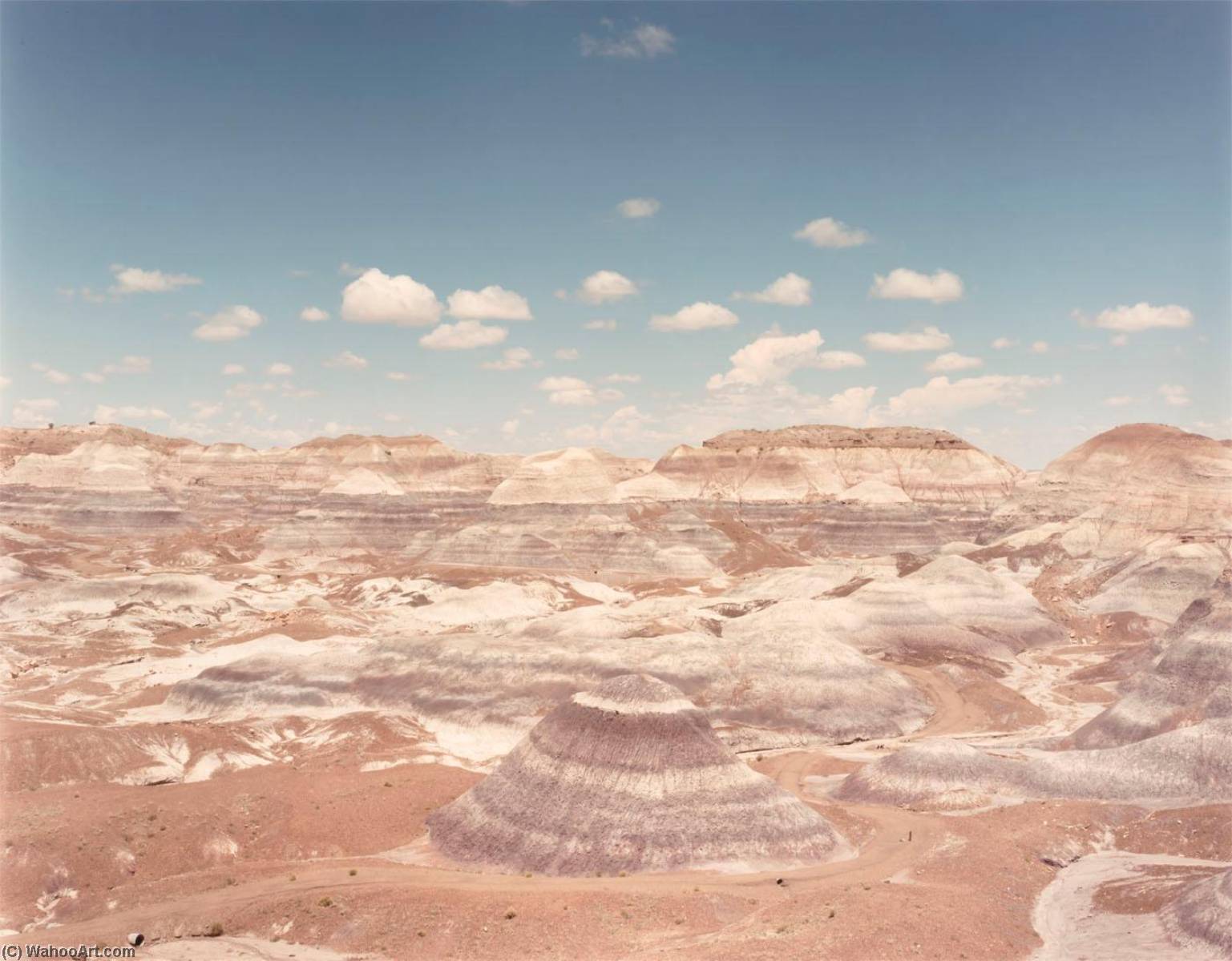 Wikioo.org - The Encyclopedia of Fine Arts - Painting, Artwork by Frank Di Perna - Blue Mesa, Petrified Forest N.P. Arizona, from the portfolio Shadowless Places, Deserts of the Southwest