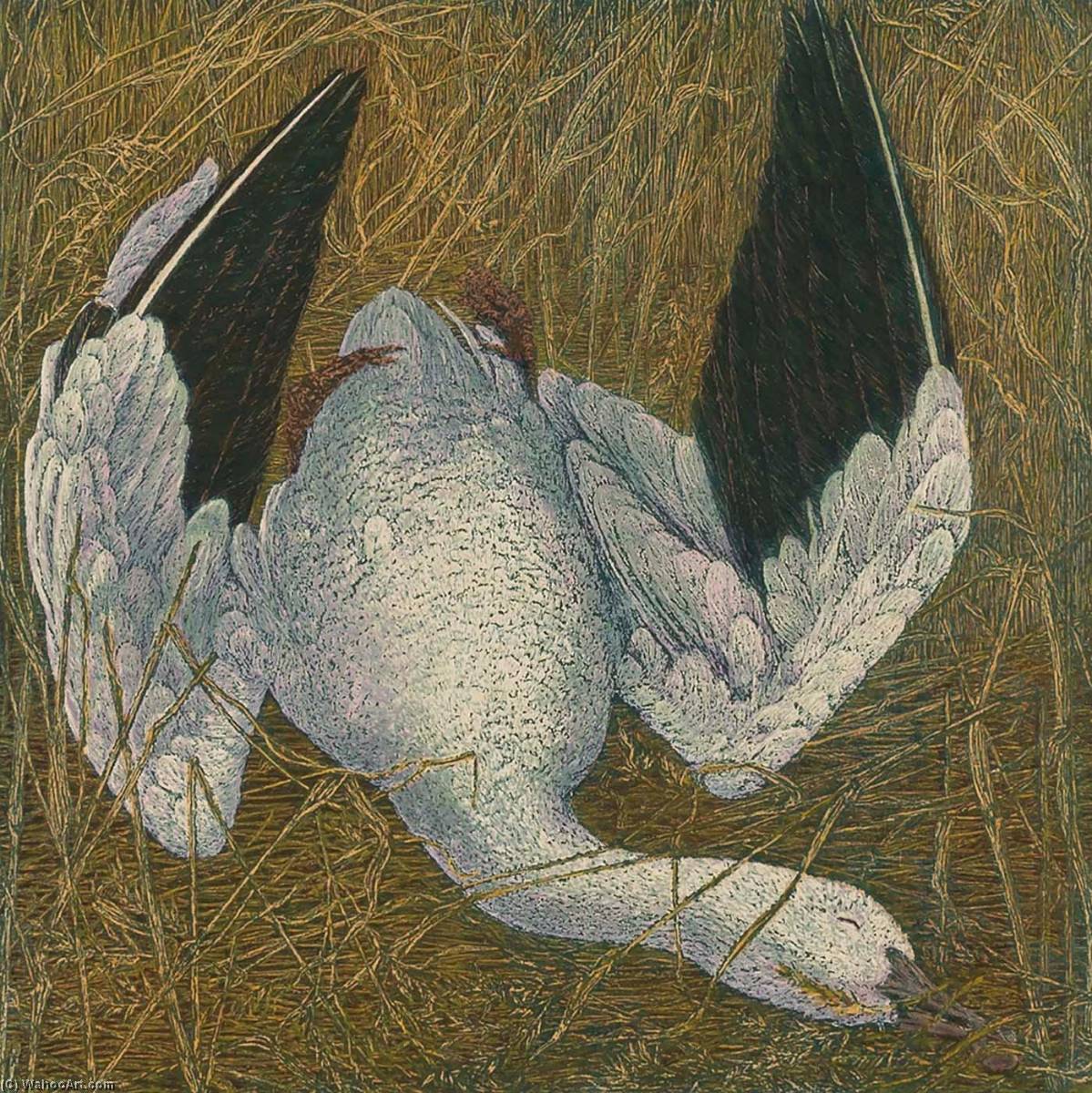 WikiOO.org - Encyclopedia of Fine Arts - Målning, konstverk Janet E Turner - Dead Snow Goose III