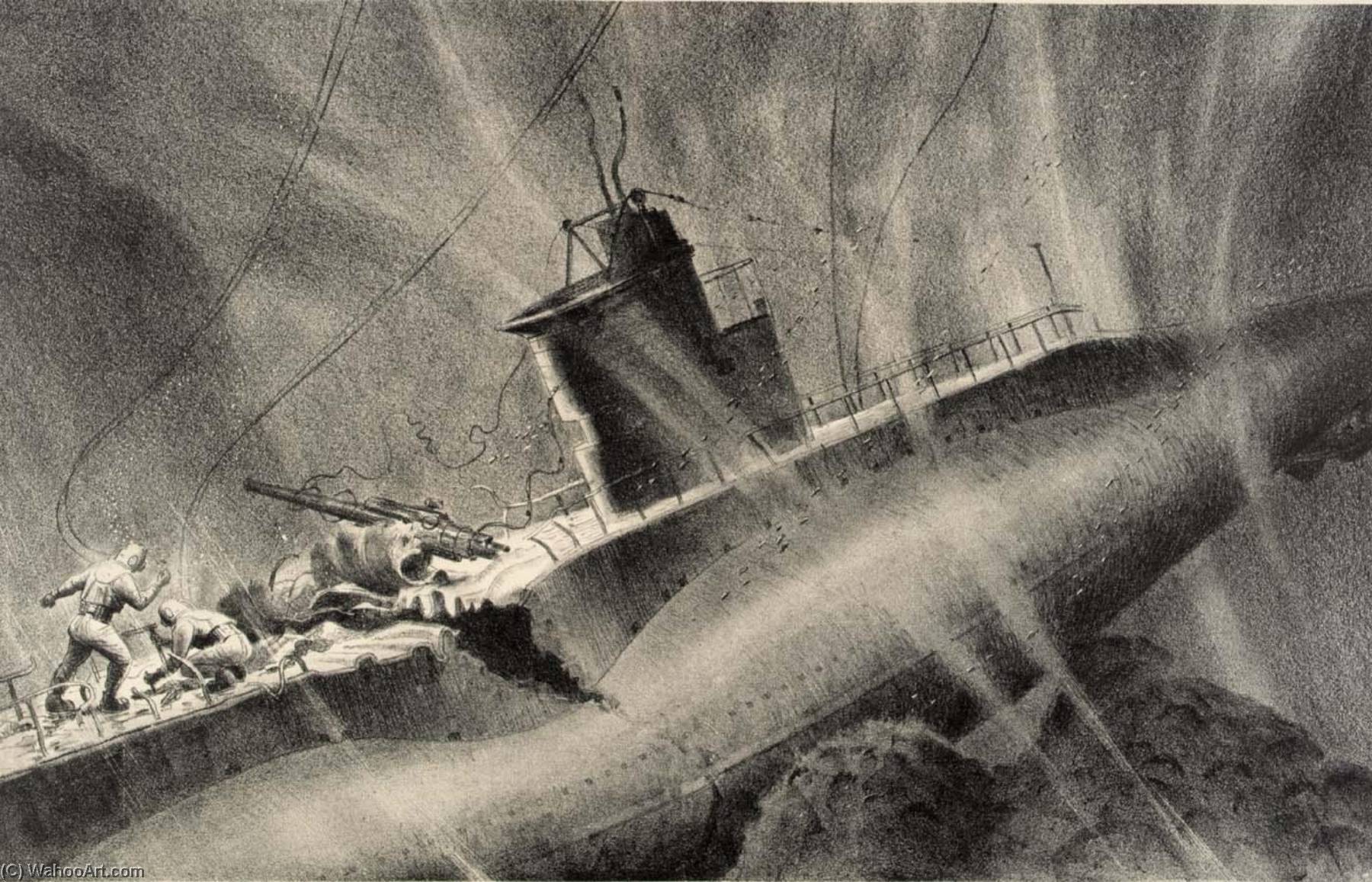 WikiOO.org - Enciclopedia of Fine Arts - Pictura, lucrări de artă James E Allen - Submarine