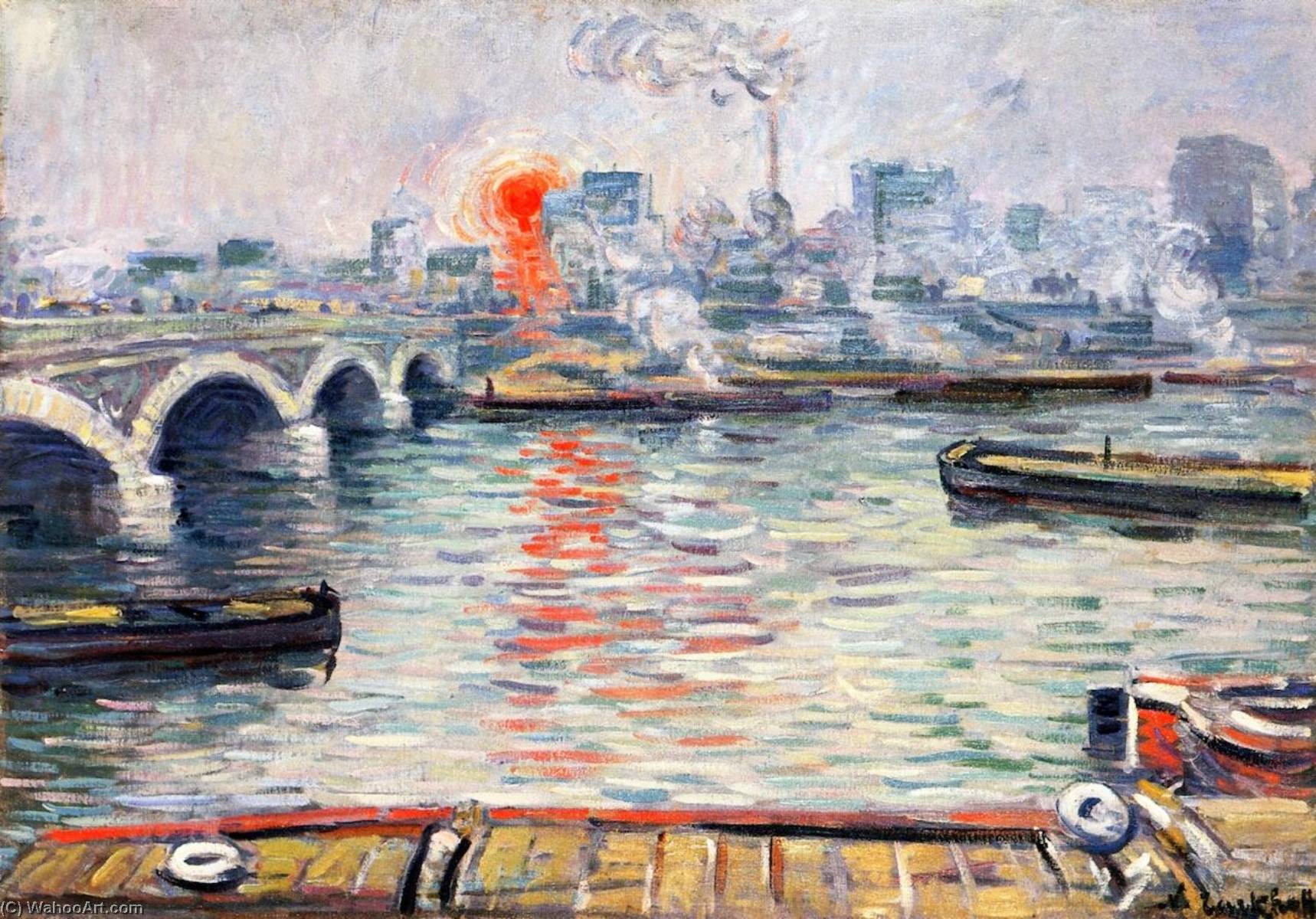 Wikioo.org - The Encyclopedia of Fine Arts - Painting, Artwork by Nicolas Tarkhoff - Morning by the Water