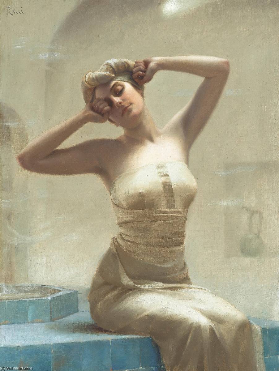 Wikioo.org – La Enciclopedia de las Bellas Artes - Pintura, Obras de arte de Theodoros Ralli - en baño