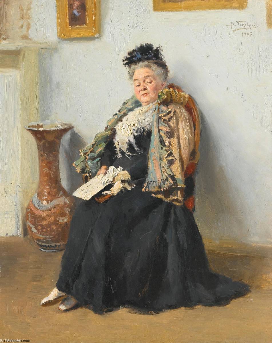 Wikioo.org - The Encyclopedia of Fine Arts - Painting, Artwork by Vladimir Yegorovich Makovsky - Portrait of a Noblewoman
