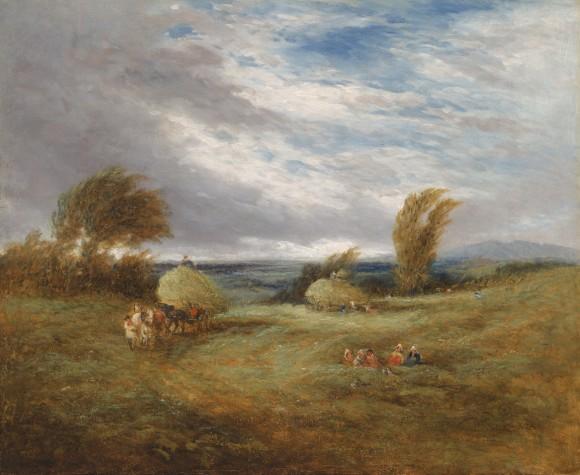 Wikioo.org - The Encyclopedia of Fine Arts - Painting, Artwork by David Cox - In the Hayfield