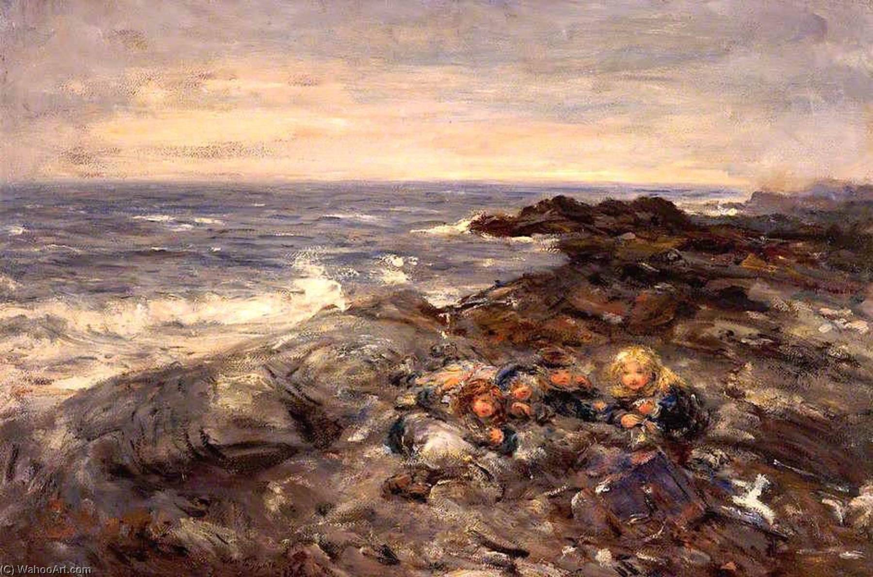 Wikioo.org - The Encyclopedia of Fine Arts - Painting, Artwork by William Mctaggart - Flotsam and Jetsam