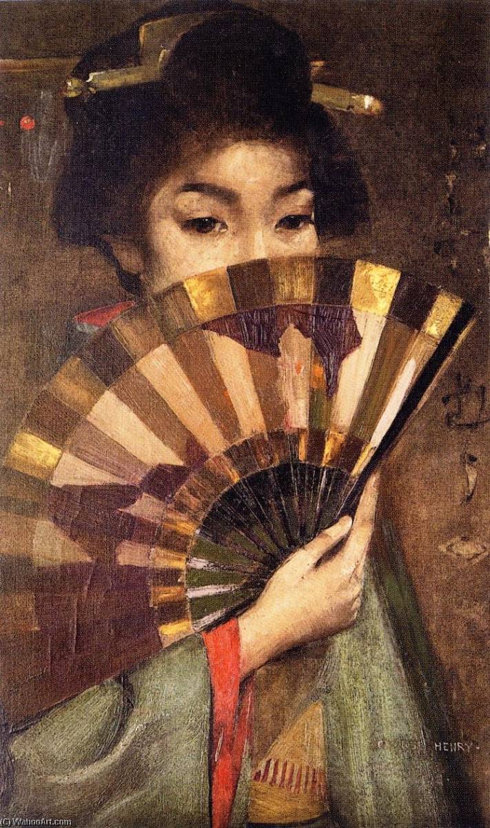 Wikioo.org - The Encyclopedia of Fine Arts - Painting, Artwork by George Henry - Geisha Girl