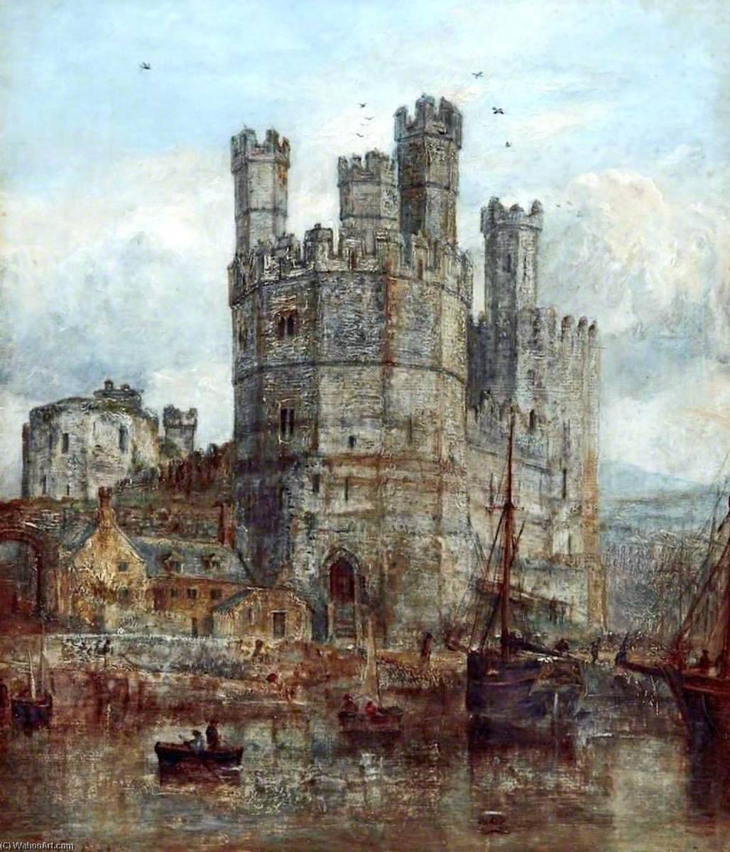 Wikioo.org - The Encyclopedia of Fine Arts - Painting, Artwork by William Joseph Julius Caesar Bond - Eagle Tower, Caernarvon Castle