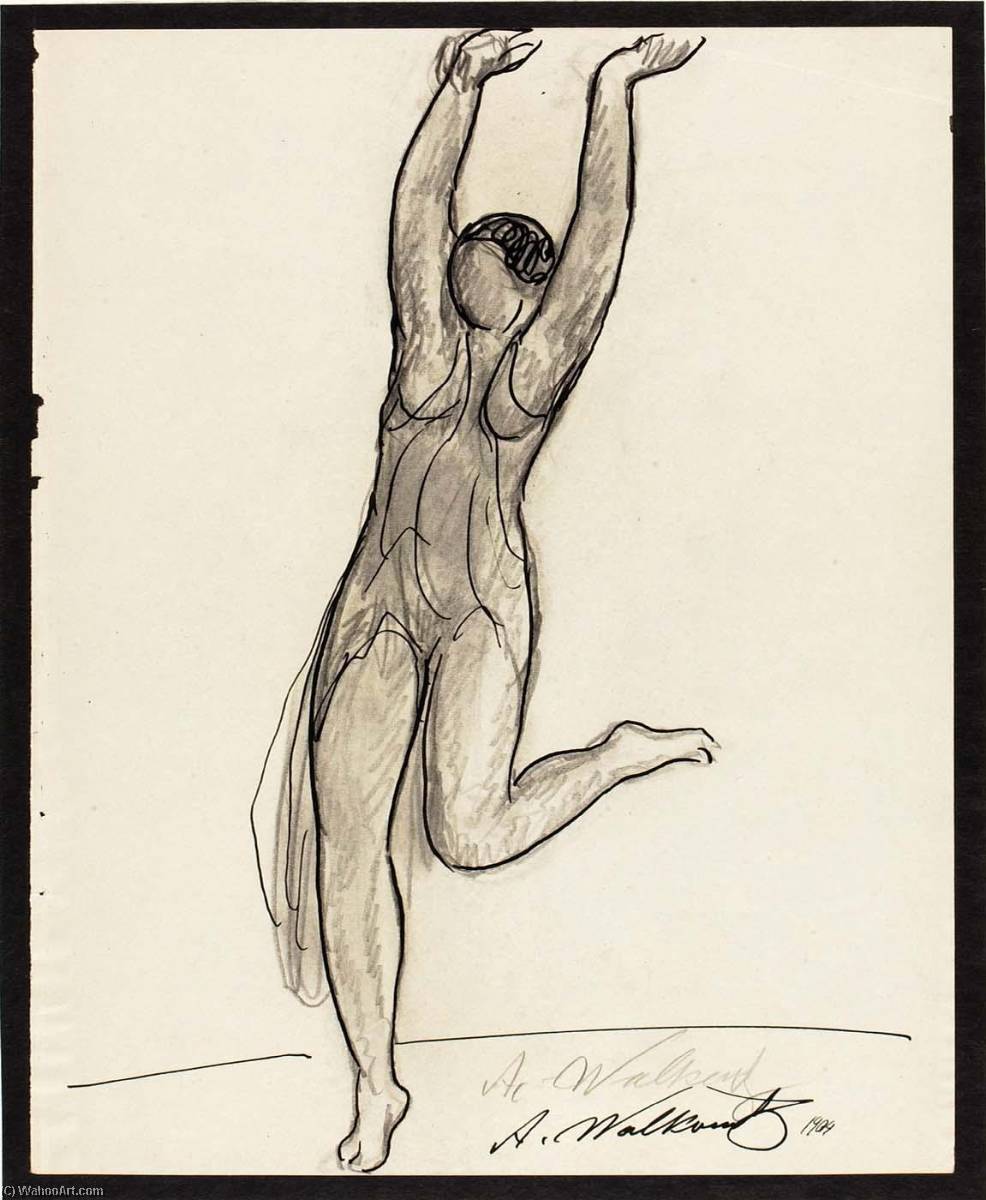 Wikioo.org - The Encyclopedia of Fine Arts - Painting, Artwork by Abraham Walkowitz - Isadora Duncan