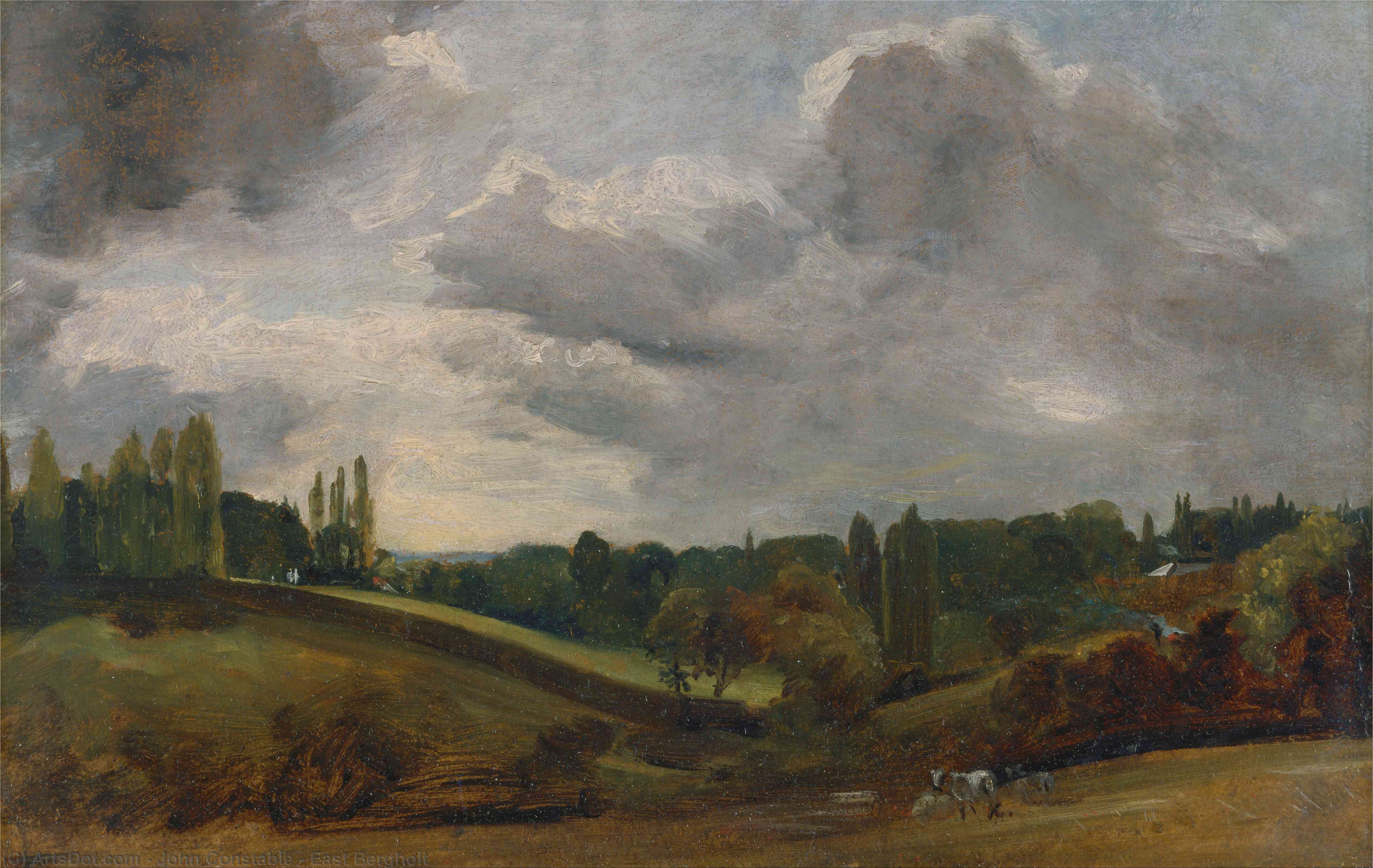 Wikioo.org - สารานุกรมวิจิตรศิลป์ - จิตรกรรม John Constable - East Bergholt