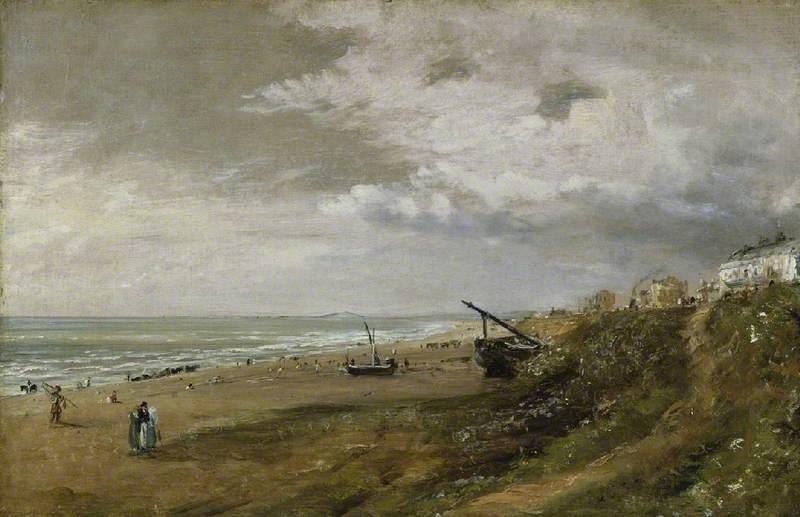 Wikioo.org – L'Enciclopedia delle Belle Arti - Pittura, Opere di John Constable - Hove Spiaggia