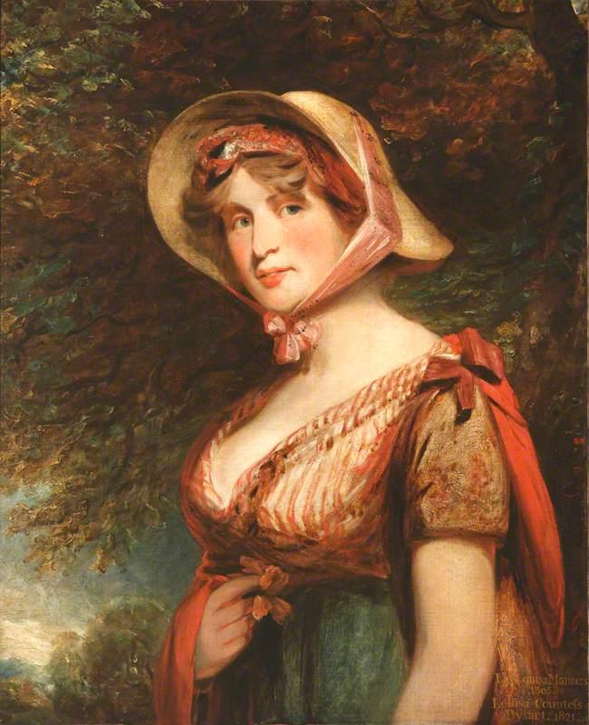 Wikioo.org - The Encyclopedia of Fine Arts - Painting, Artwork by John Constable - Lady Louisa Tollemache, Countess of Dysart (after John Hoppner)