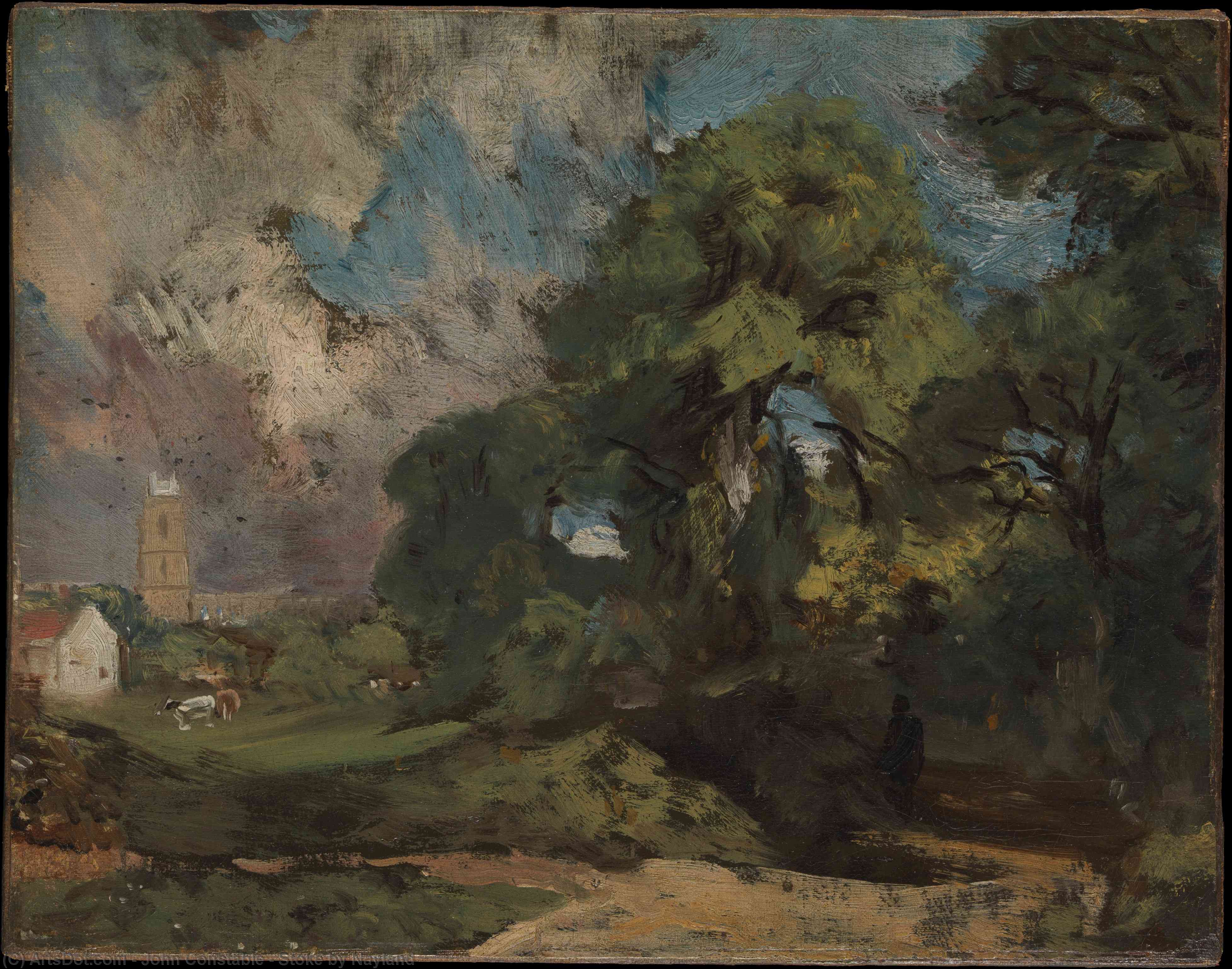 Wikioo.org – L'Enciclopedia delle Belle Arti - Pittura, Opere di John Constable - Riscaldare di nayland