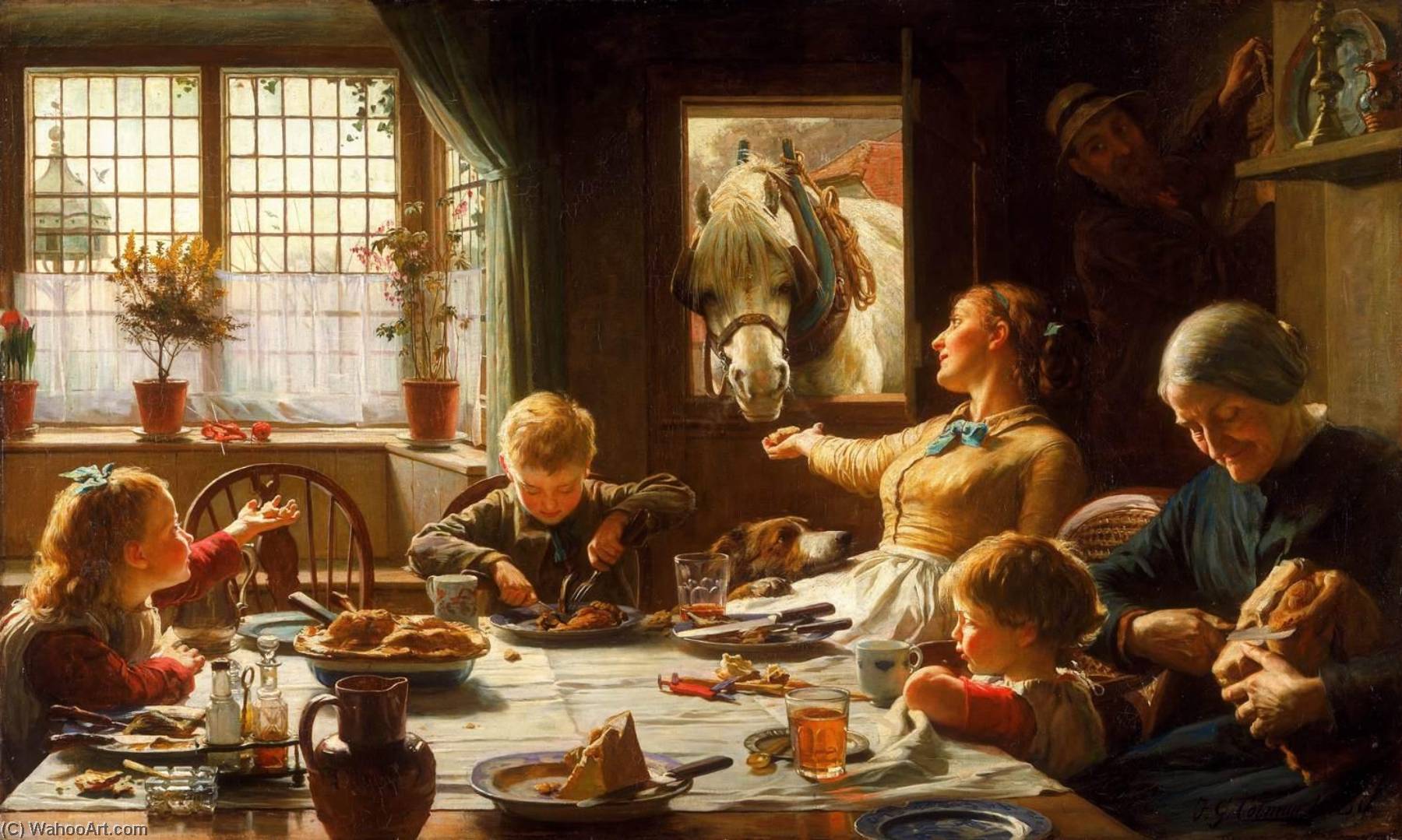 Wikioo.org - The Encyclopedia of Fine Arts - Painting, Artwork by Frederick George Cotman - One of the Family