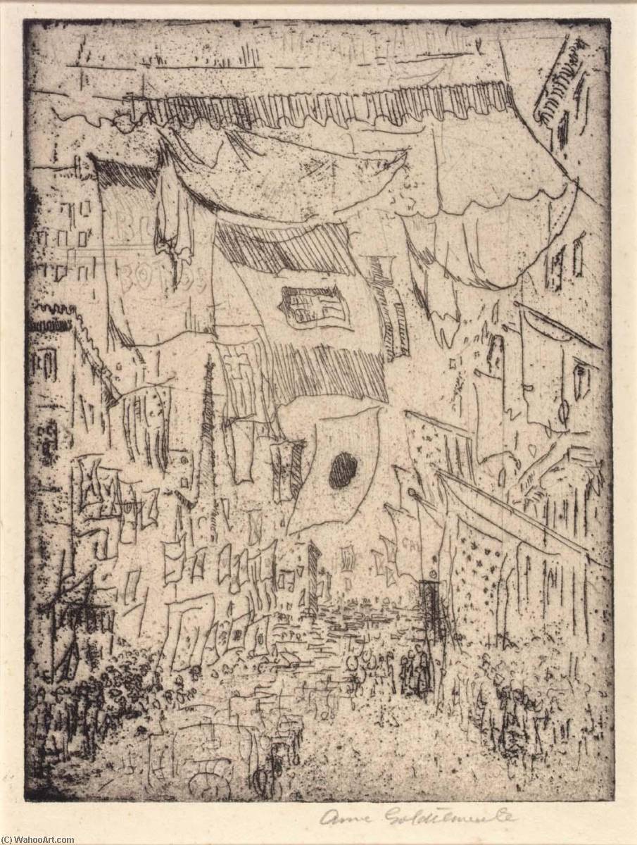 WikiOO.org - Encyclopedia of Fine Arts - Lukisan, Artwork Anne Goldthwaite - Avenue of the Allies (5th Avenue)