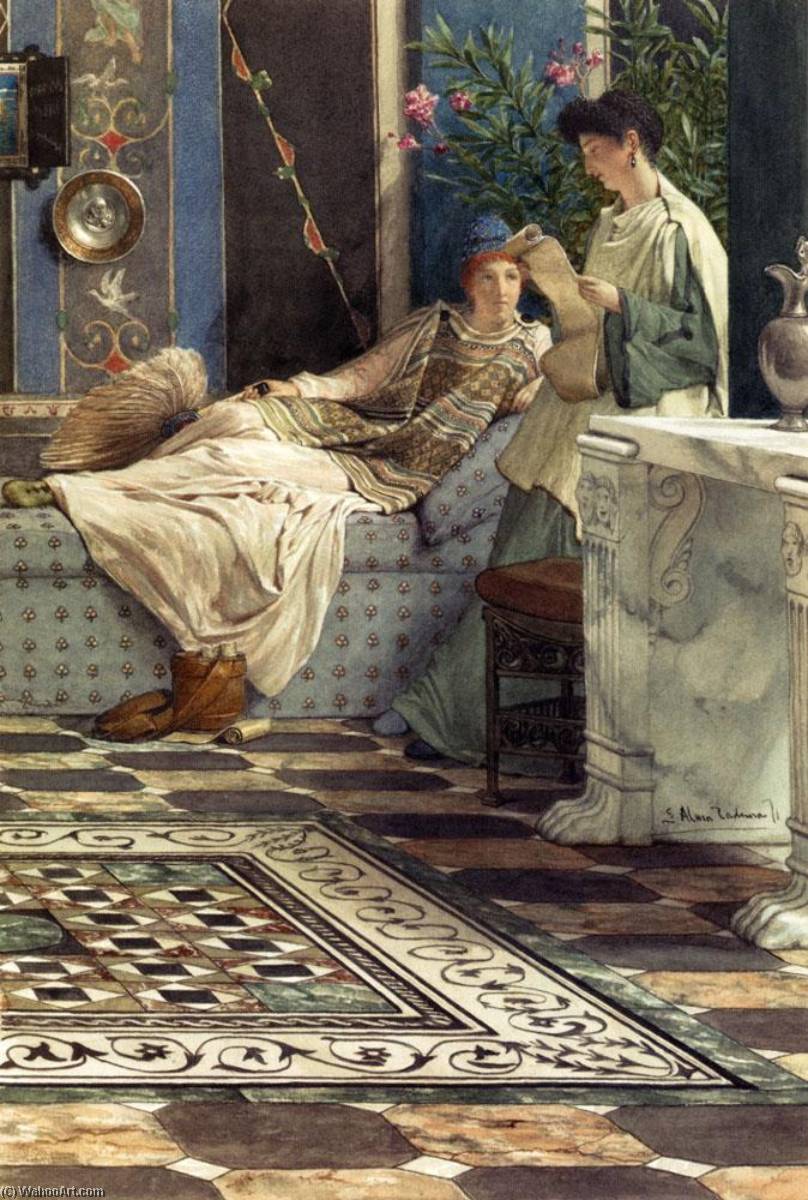 Wikioo.org - The Encyclopedia of Fine Arts - Painting, Artwork by Lawrence Alma-Tadema - From an Absent One
