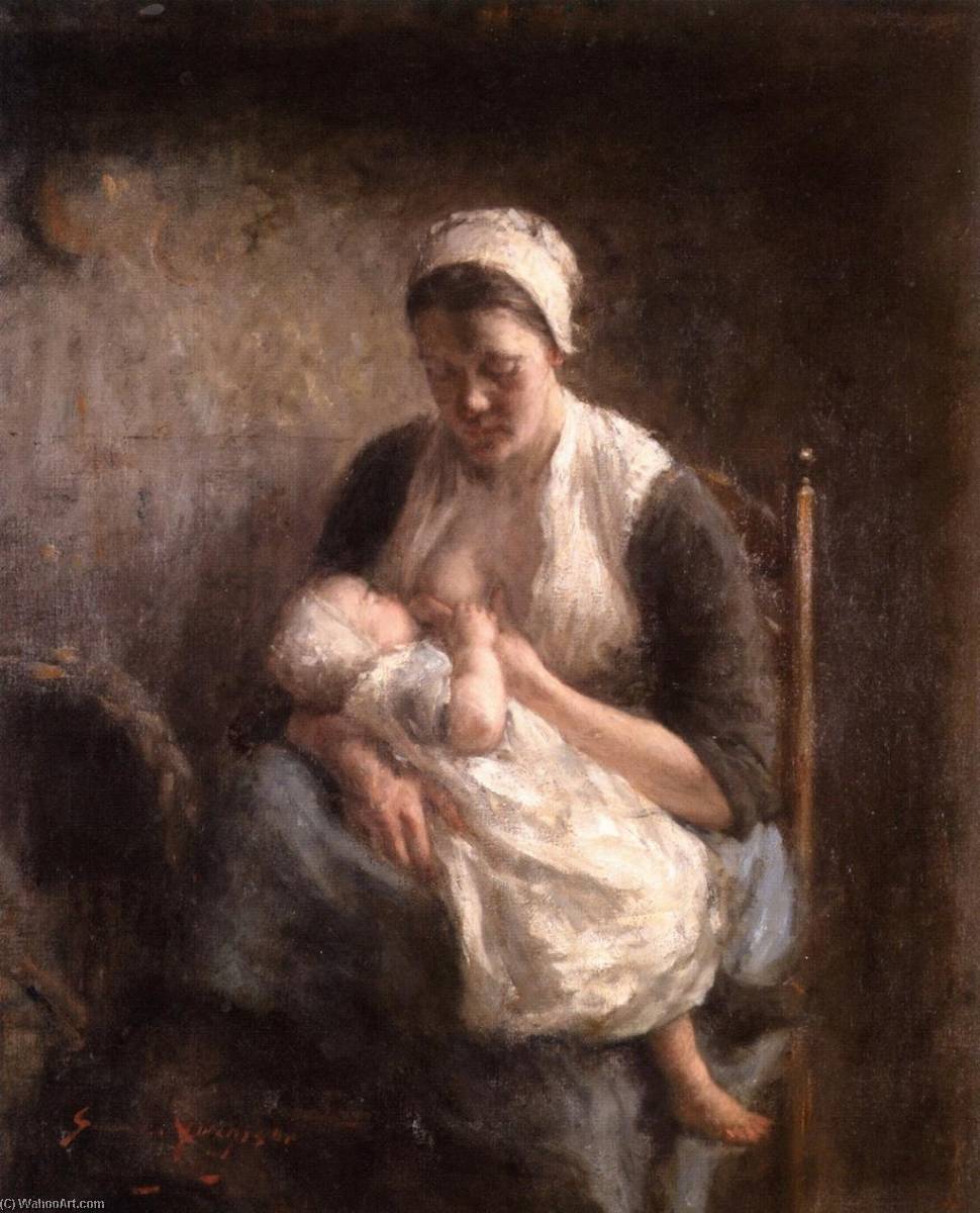 Wikioo.org – L'Encyclopédie des Beaux Arts - Peinture, Oeuvre de Robert Gemmell Hutchison - maternité