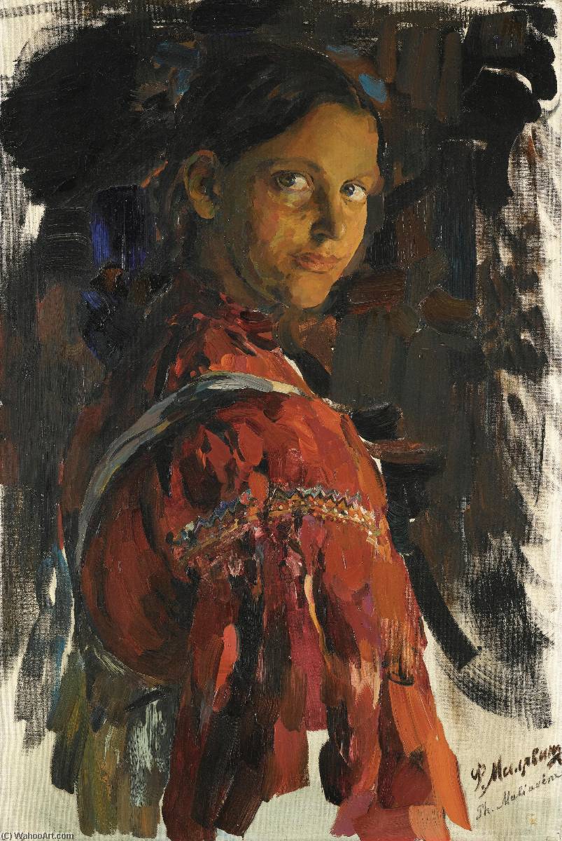 Wikioo.org - The Encyclopedia of Fine Arts - Painting, Artwork by Philip Maliavin - Russian Beauty