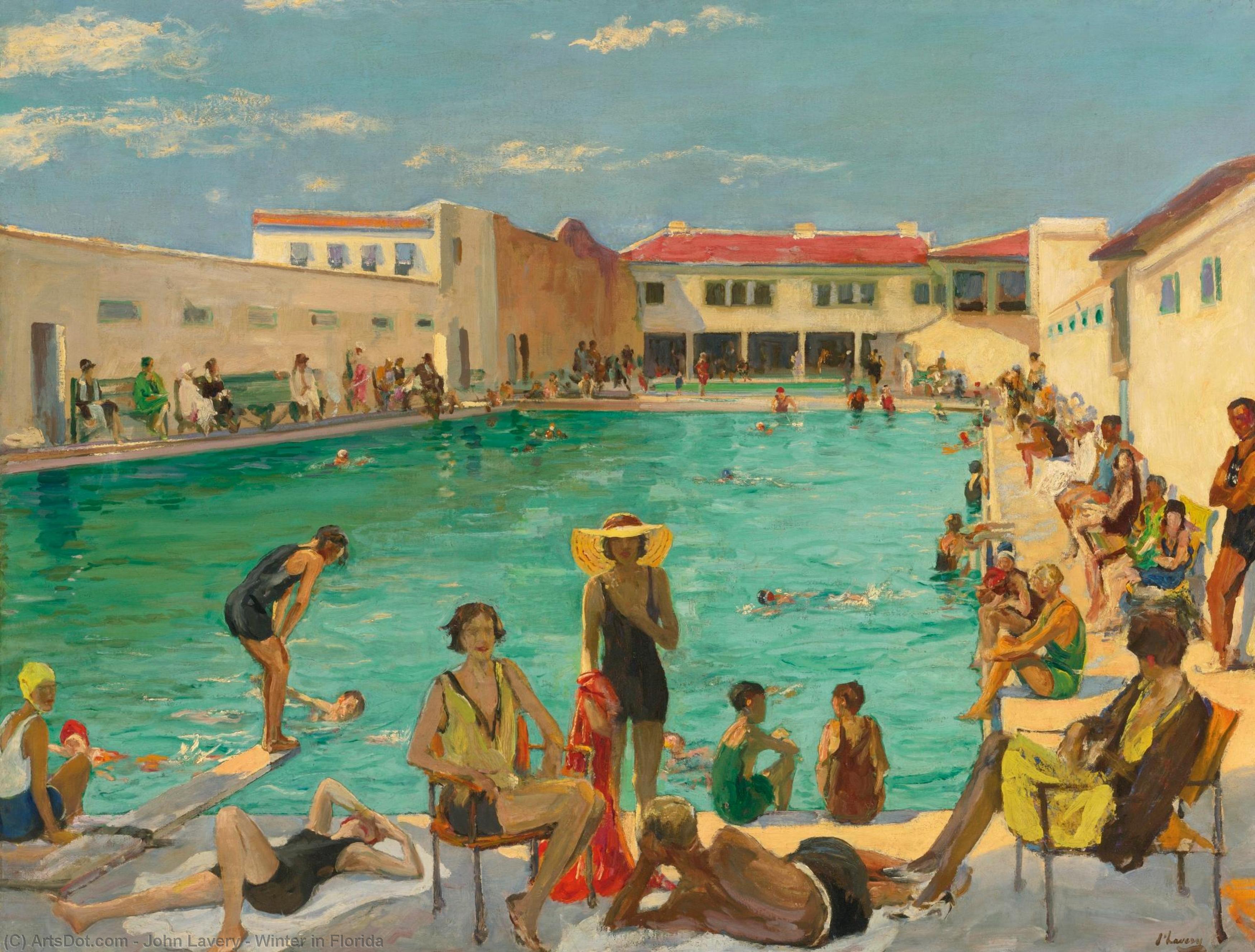 Wikioo.org - The Encyclopedia of Fine Arts - Painting, Artwork by John Lavery - Winter in Florida