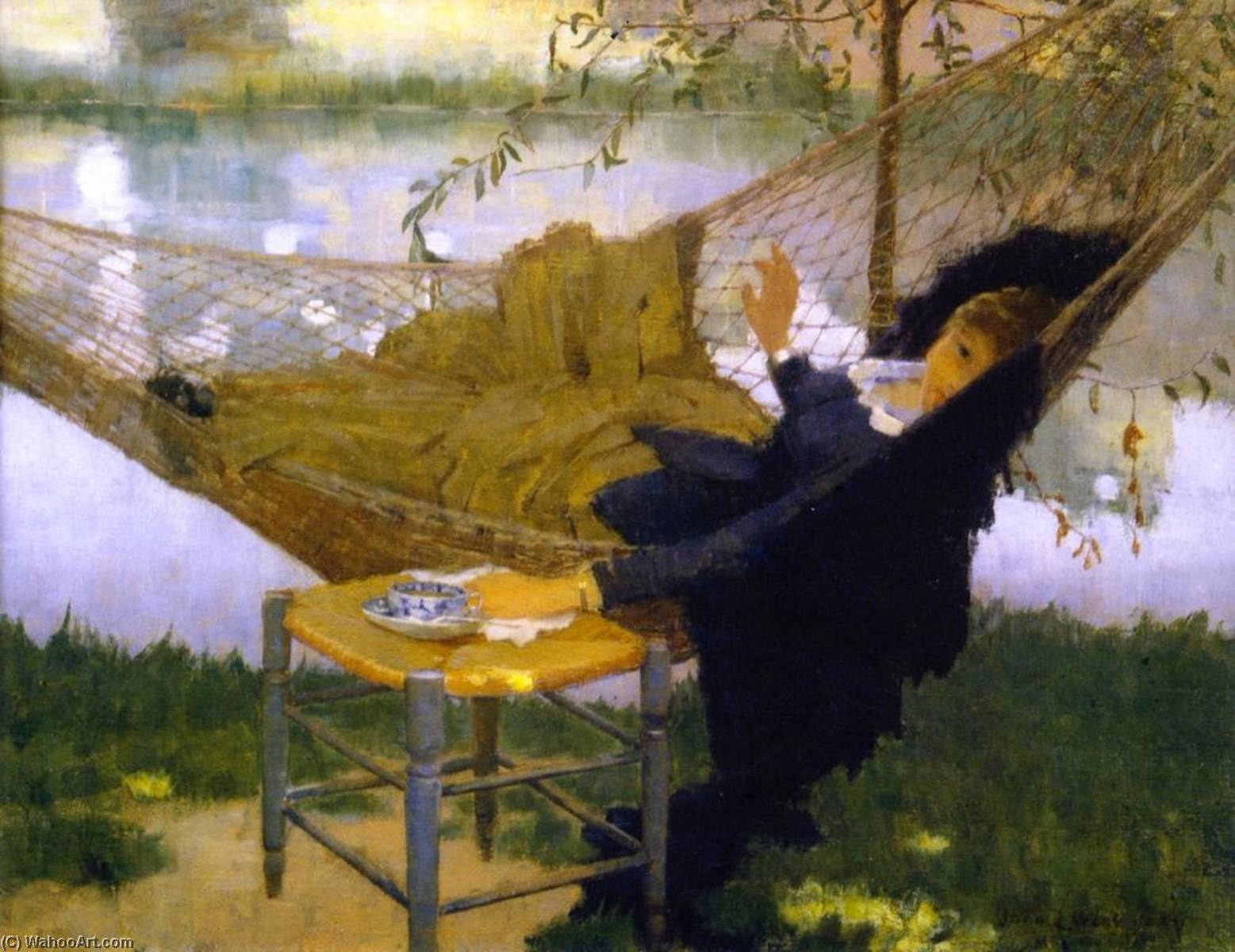Wikioo.org - The Encyclopedia of Fine Arts - Painting, Artwork by John Lavery - The Hammock