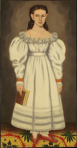 Wikioo.org - The Encyclopedia of Fine Arts - Painting, Artwork by Erastus Salisbury Field - Girl of the Bangs Phelps Family