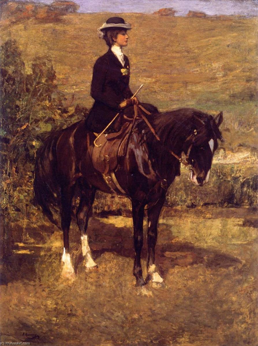 Wikioo.org - The Encyclopedia of Fine Arts - Painting, Artwork by John Lavery - An Equestrian Lady (also known as Idonea in Morocco)