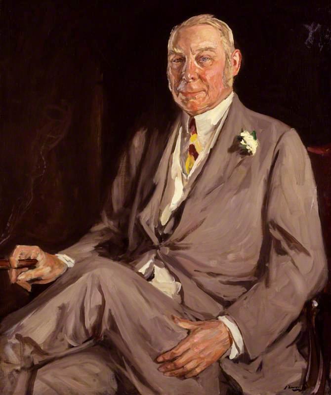 Wikioo.org - The Encyclopedia of Fine Arts - Painting, Artwork by John Lavery - Hugh Cecil Lowther, 5th Earl of Lonsdale