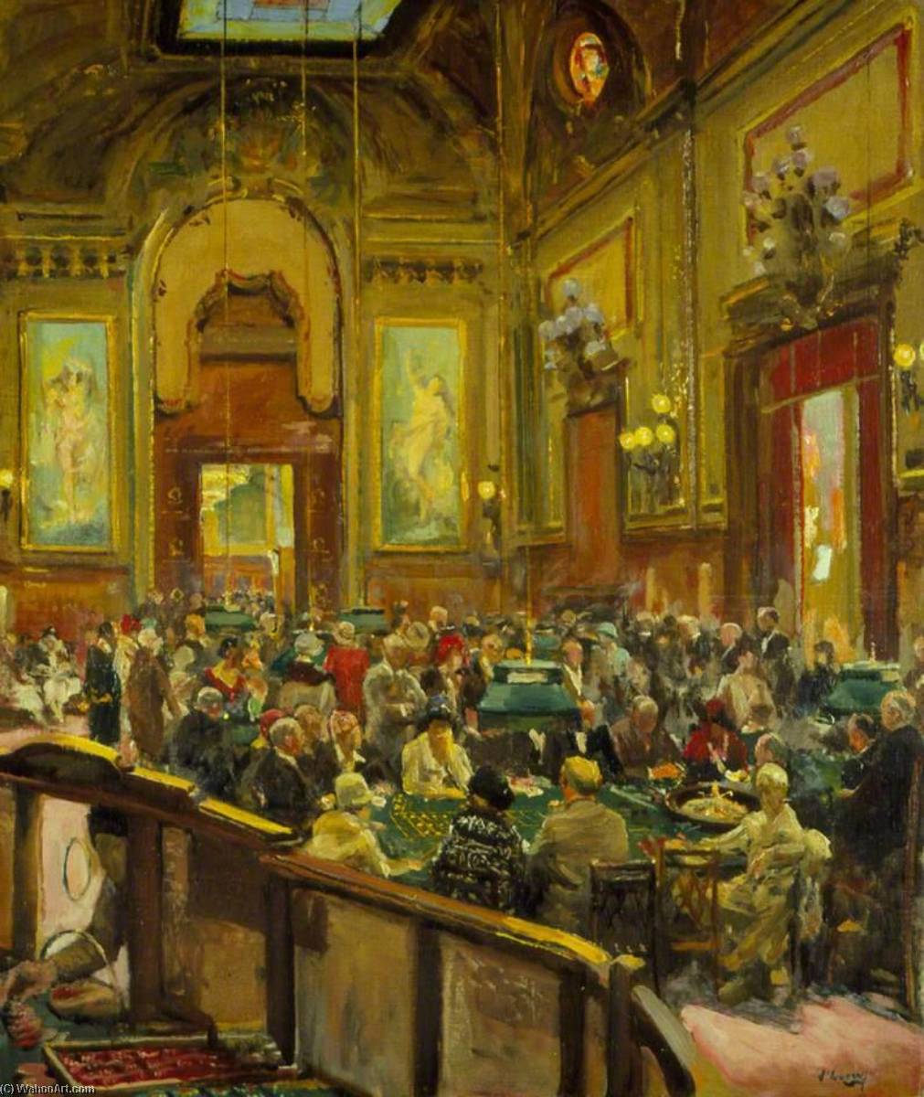 Wikioo.org - The Encyclopedia of Fine Arts - Painting, Artwork by John Lavery - Monte Carlo, Afternoon