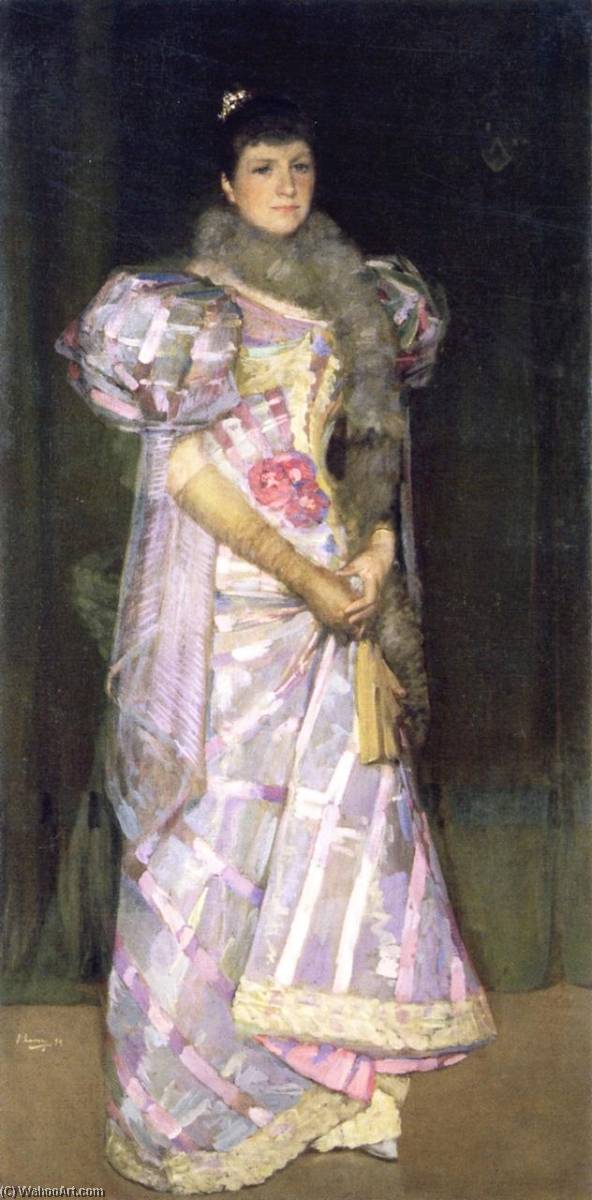 Wikioo.org - The Encyclopedia of Fine Arts - Painting, Artwork by John Lavery - Mrs. Fitzroy Bell