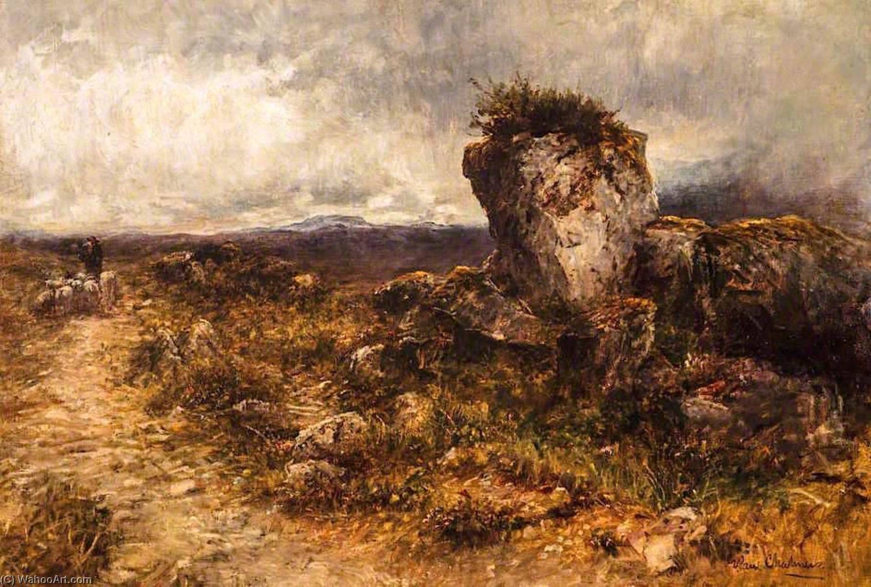 Wikioo.org - The Encyclopedia of Fine Arts - Painting, Artwork by George Paul Chalmers - The Eagle's Nest, Skye