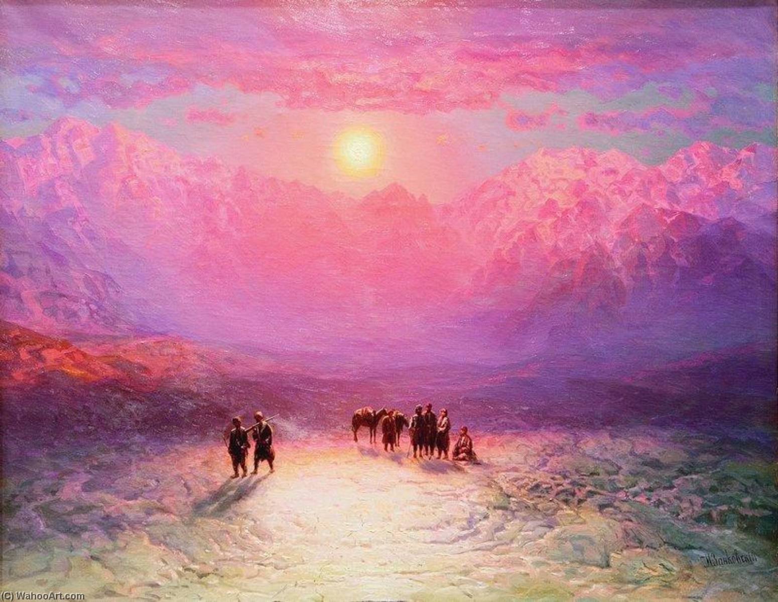 Wikioo.org - The Encyclopedia of Fine Arts - Painting, Artwork by Ilya Nikolaevich Zankovsky - The Glacier