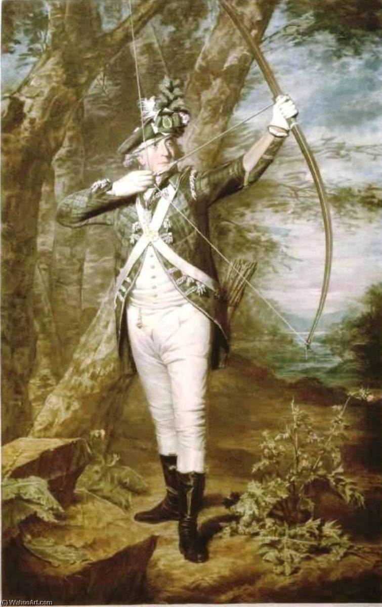 Wikioo.org - The Encyclopedia of Fine Arts - Painting, Artwork by Henry Raeburn - Dr Nathaniel Spens in the uniform of the Royal Company of Archers